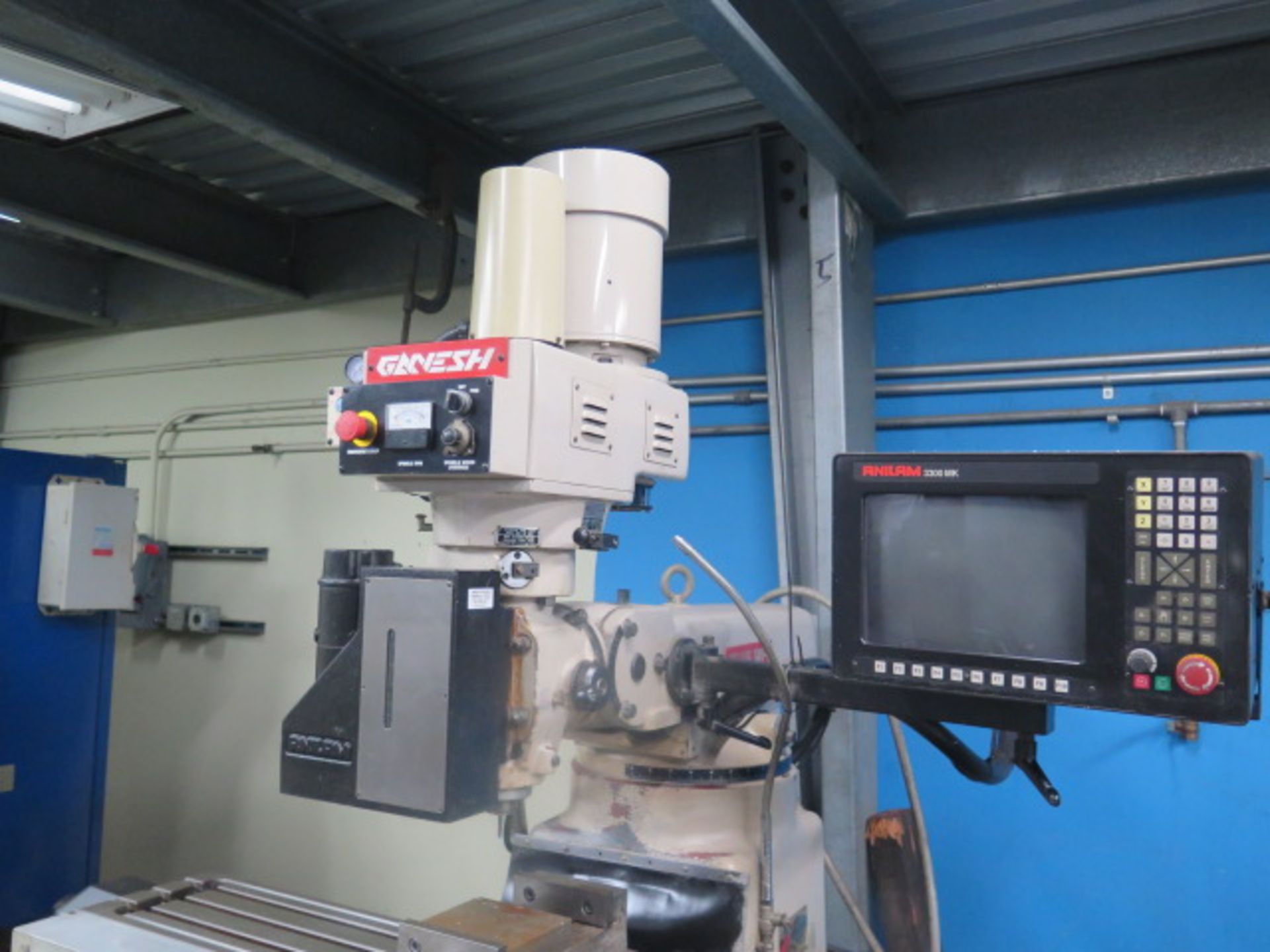2000 Ganesh Deluxe GMV-3 3-Axis CNC Vertical Mill s/n 11617 w/ Anilam 3300 MK Controls, SOLD AS IS - Image 3 of 15