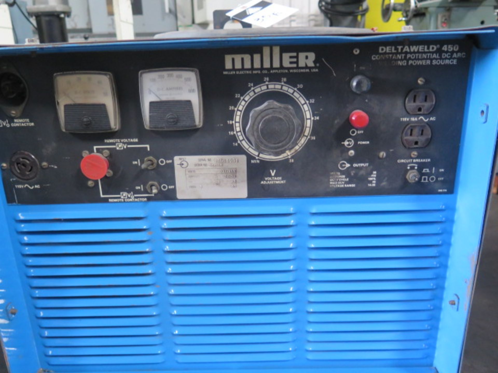 Miller Deltaweld 450 CP-DC Arc Welding Power Source (SOLD AS-IS - NO WARRANTY) - Image 3 of 4