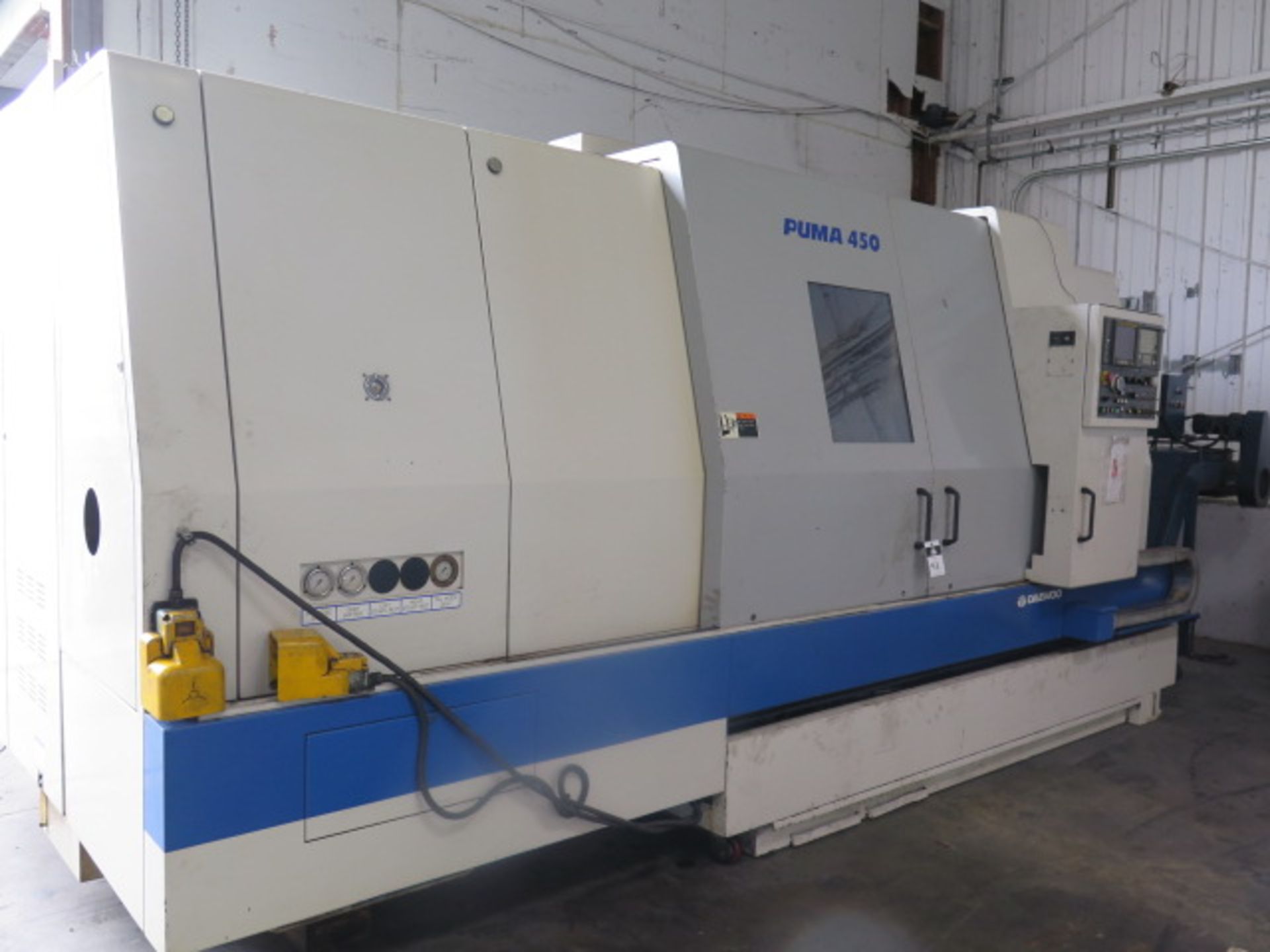 1998 Daewoo PUMA 450A CNC Turning Center s/n PM450114 w/ Fanuc 0-T Controls, 12-Station, SOLD AS IS - Image 3 of 15
