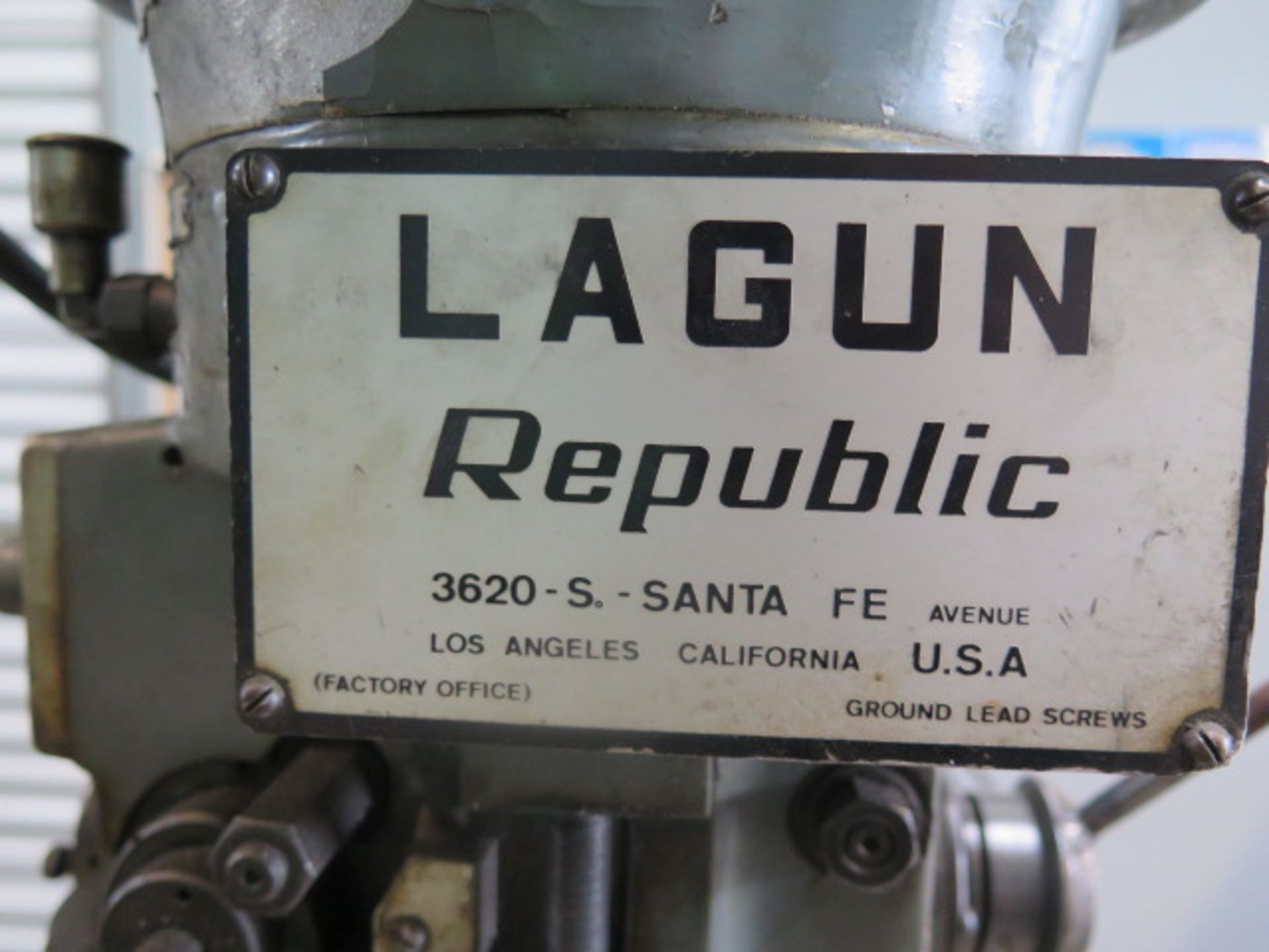 Lagun FT-2 Vertical Mill w/ 55-2940 RPM, 8-Speeds, Chrome Ways, Power Feed, 9” x 48” SOLD AS IS - Image 10 of 10