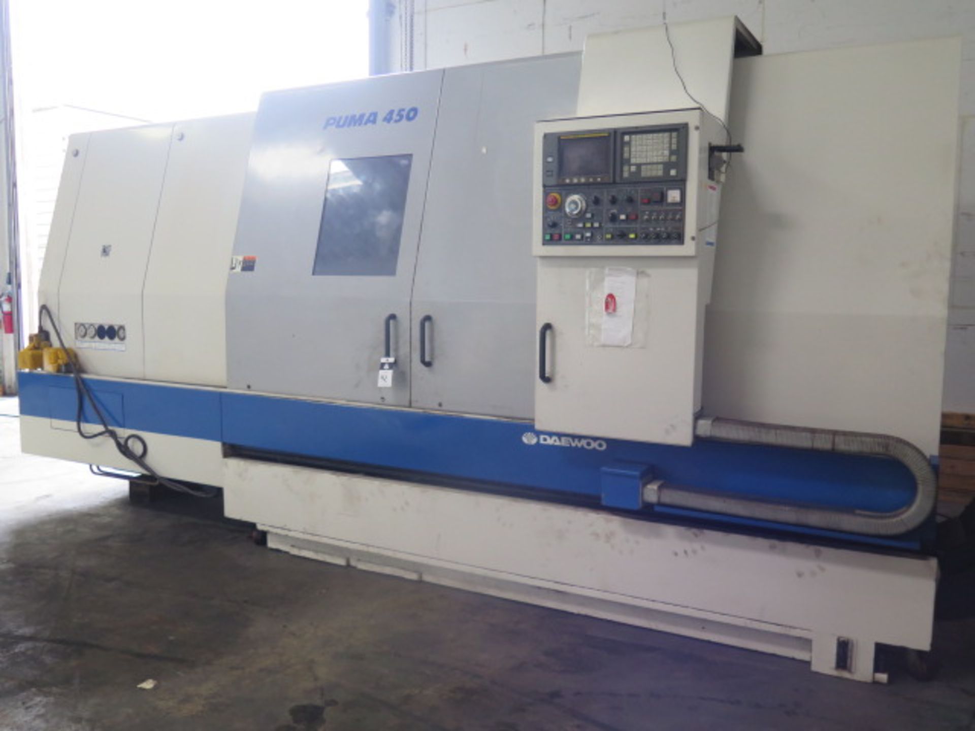 1998 Daewoo PUMA 450A CNC Turning Center s/n PM450114 w/ Fanuc 0-T Controls, 12-Station, SOLD AS IS - Image 2 of 15