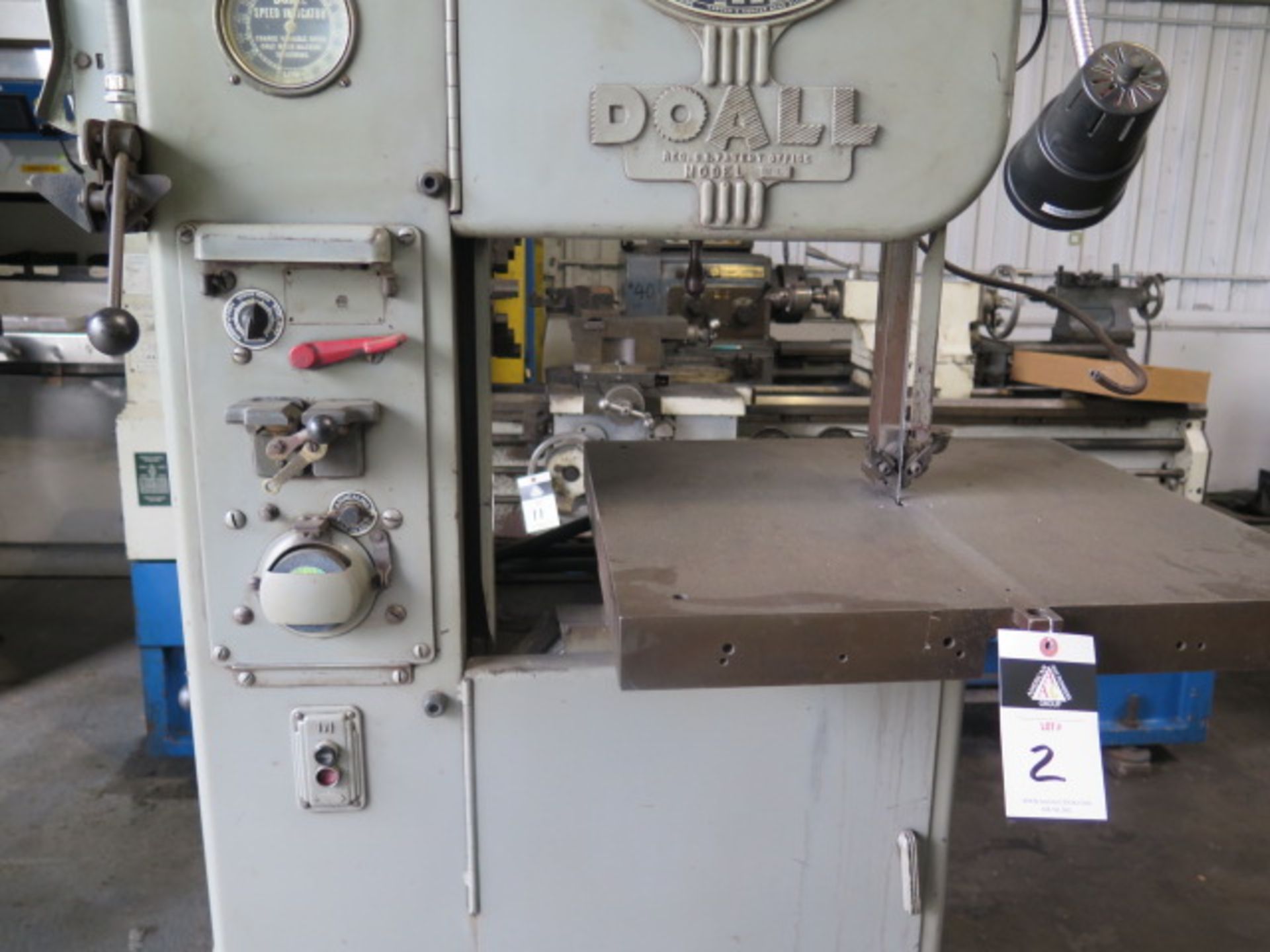 DoAll ML: 16” Vertical Band Saw s/n 5318133 w/ Blade Welder, 24” x 24” Table SOLD AS-IS - Image 5 of 9