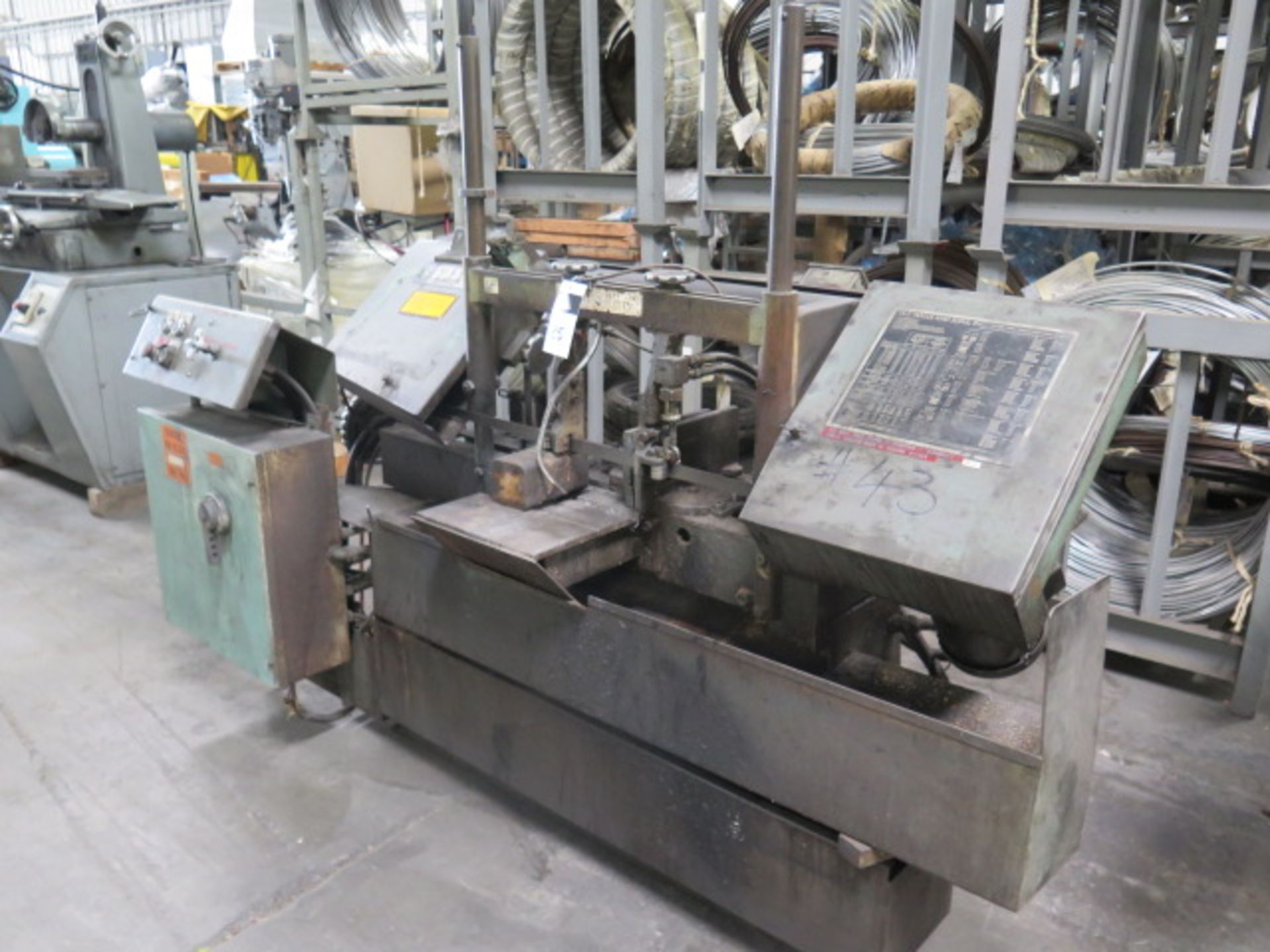 W.F. Wells W-9 9" Horizontal Band Saw s/n 924735 w/ Manual Clamping, Coolant (SOLD AS-IS - NO - Image 2 of 8