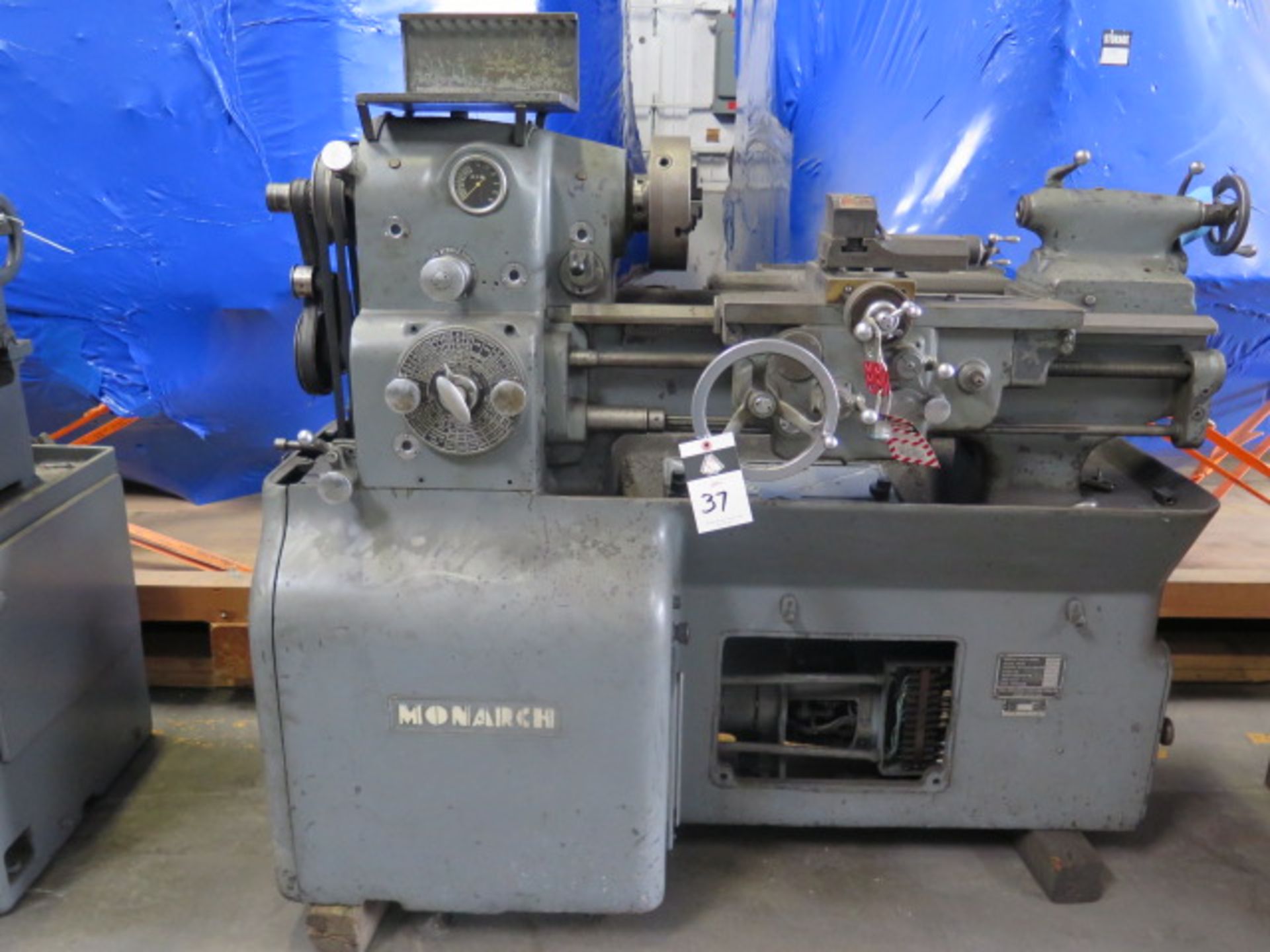 Monarch 10EE Tool Room Lathe s/n 11142 w/ 2500 RPM, Inch Threading, KDK Tool Post, SOLD AS IS