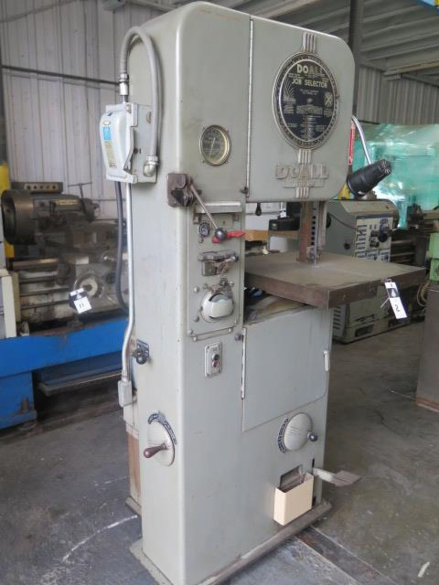 DoAll ML: 16” Vertical Band Saw s/n 5318133 w/ Blade Welder, 24” x 24” Table SOLD AS-IS - Image 3 of 9