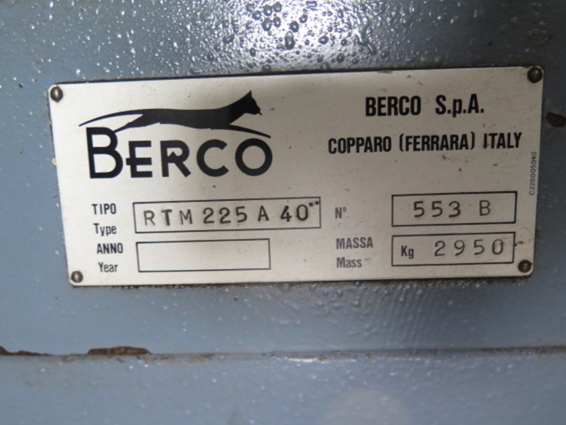Berco RTM 225A40 Crank Shaft Grinder s/n 553B, DRO, Motorized Work Head, 17 ½” x 36” Cap, SOLD AS IS - Image 17 of 17