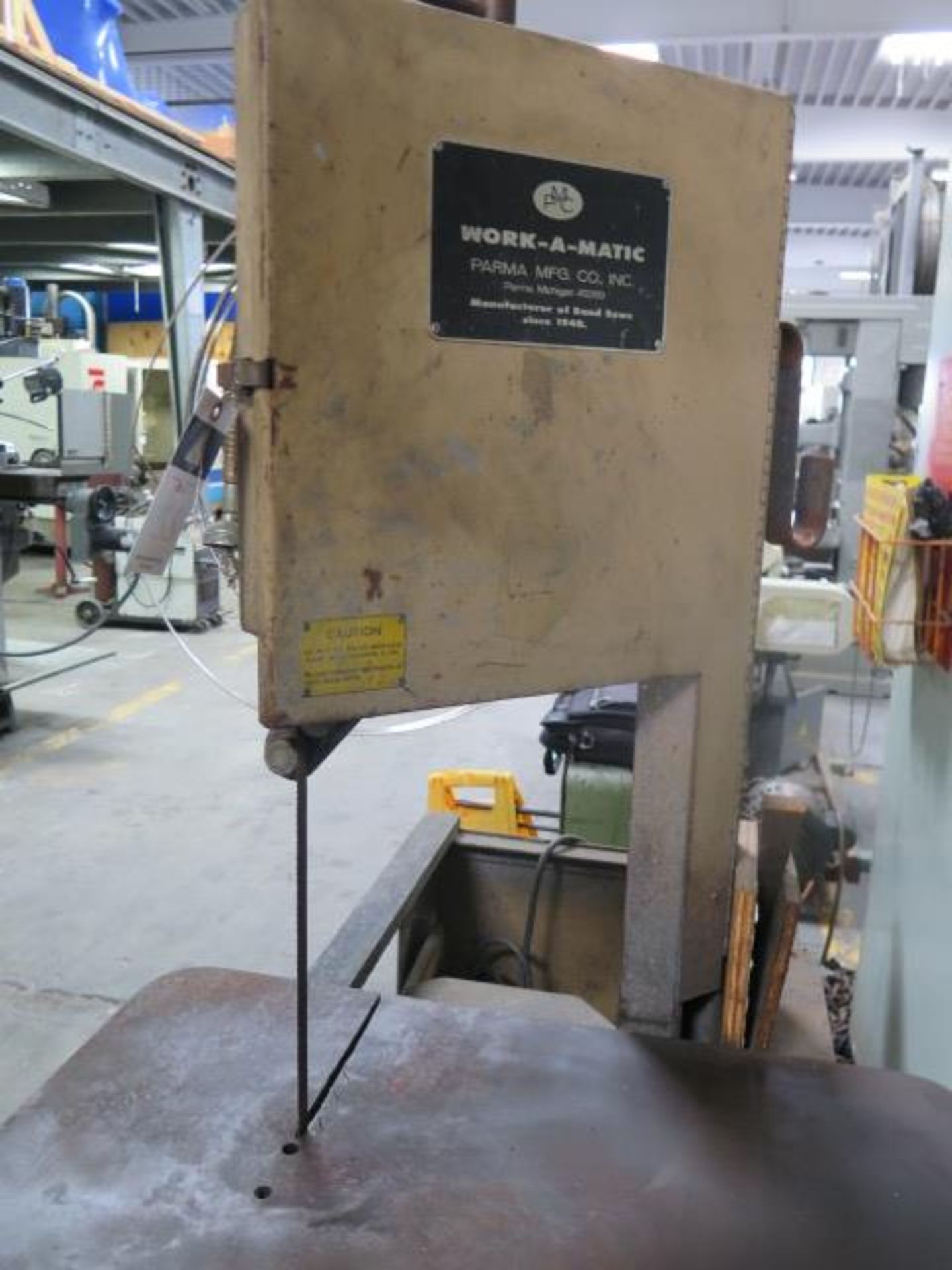 PMC “Work-A-Matic” 9” Vertical Band Saw w/ 18” x 29” Table (SOLD AS-IS - NO WARRANTY) - Image 3 of 5