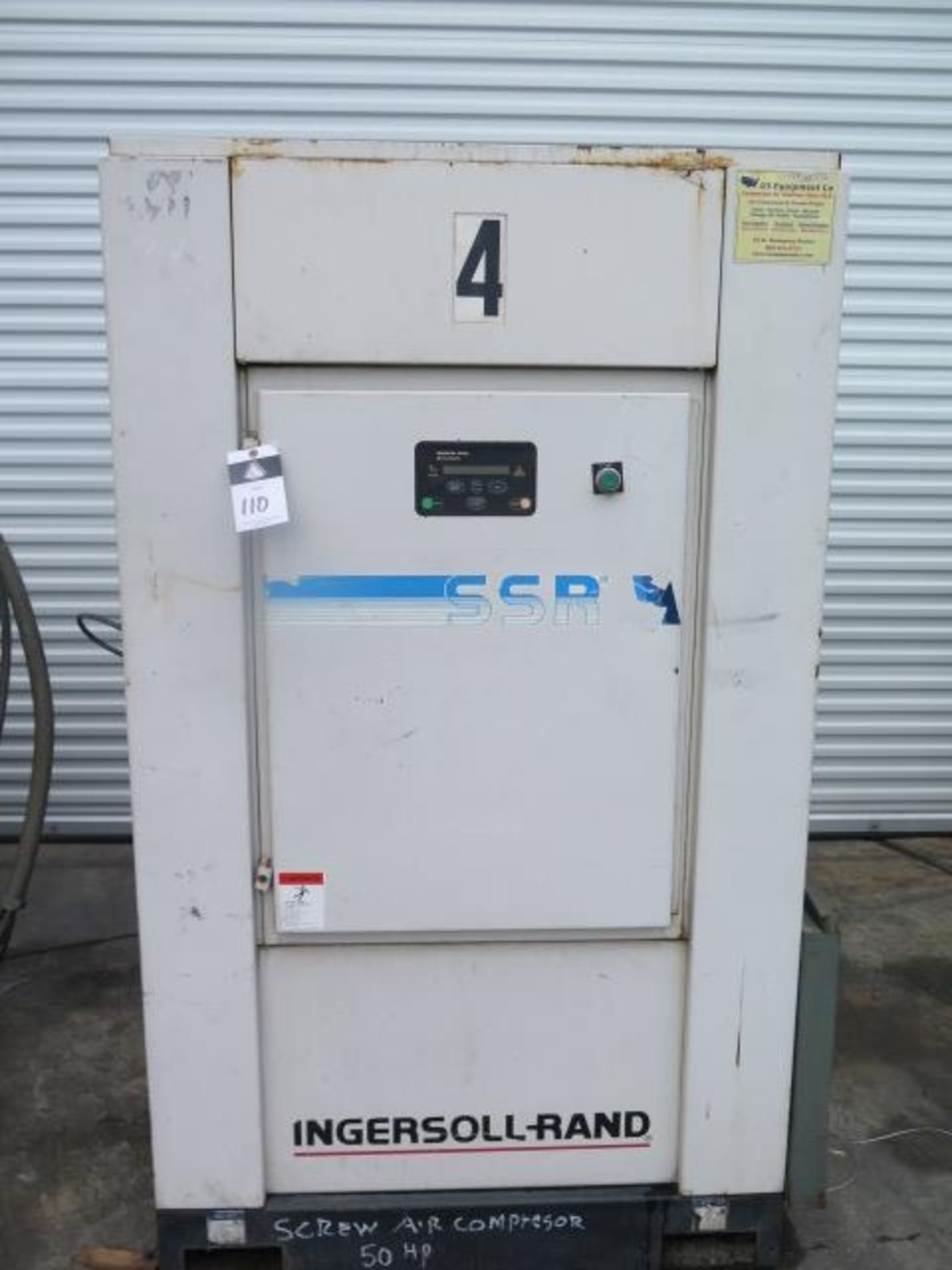 Ingersoll Rand SSR 50Hp Rotary Air Compressor (SOLD AS-IS - NO WARRANTY)