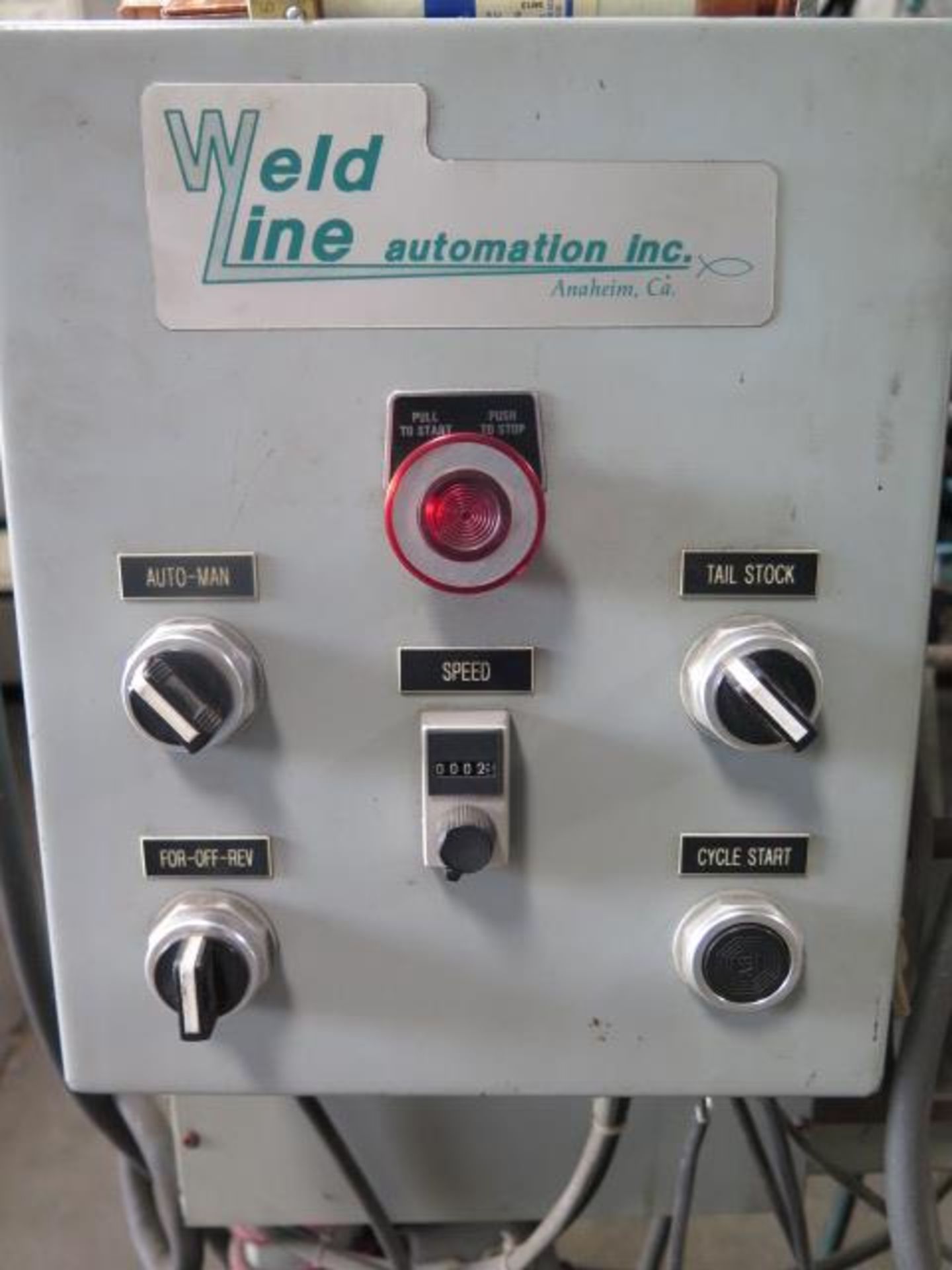 Weld Line Automation Syst Automated Seam Welder w/n MK2000A 300 Amp CV-CC Pulsed Welding, SOLD AS IS - Image 4 of 13