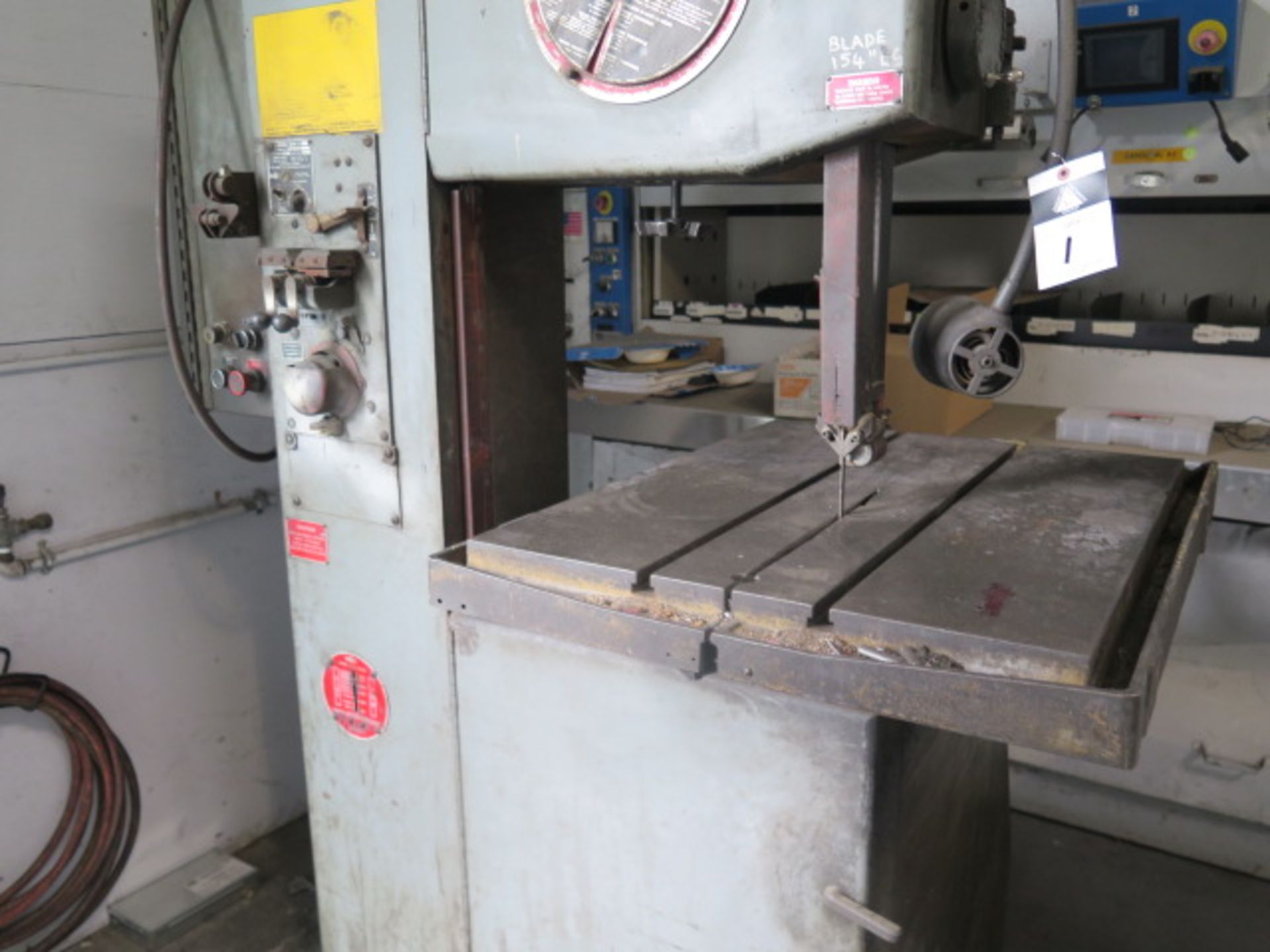DoAll 2012-1A 20” Vertical Band Saw s/n 340-78413 w/ Blade Welder, 50-5200 FPM, SOLD AS IS - Image 4 of 8