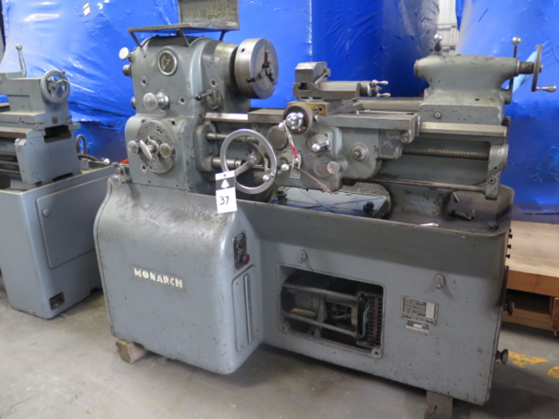 Monarch 10EE Tool Room Lathe s/n 11142 w/ 2500 RPM, Inch Threading, KDK Tool Post, SOLD AS IS - Image 2 of 12