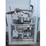 2007 Life Line LVS-15D-H240-DC Dual 15Hp Vacuum Compressor w/ 2 Beacon Medaes VACOS-0075, SOLD AS IS