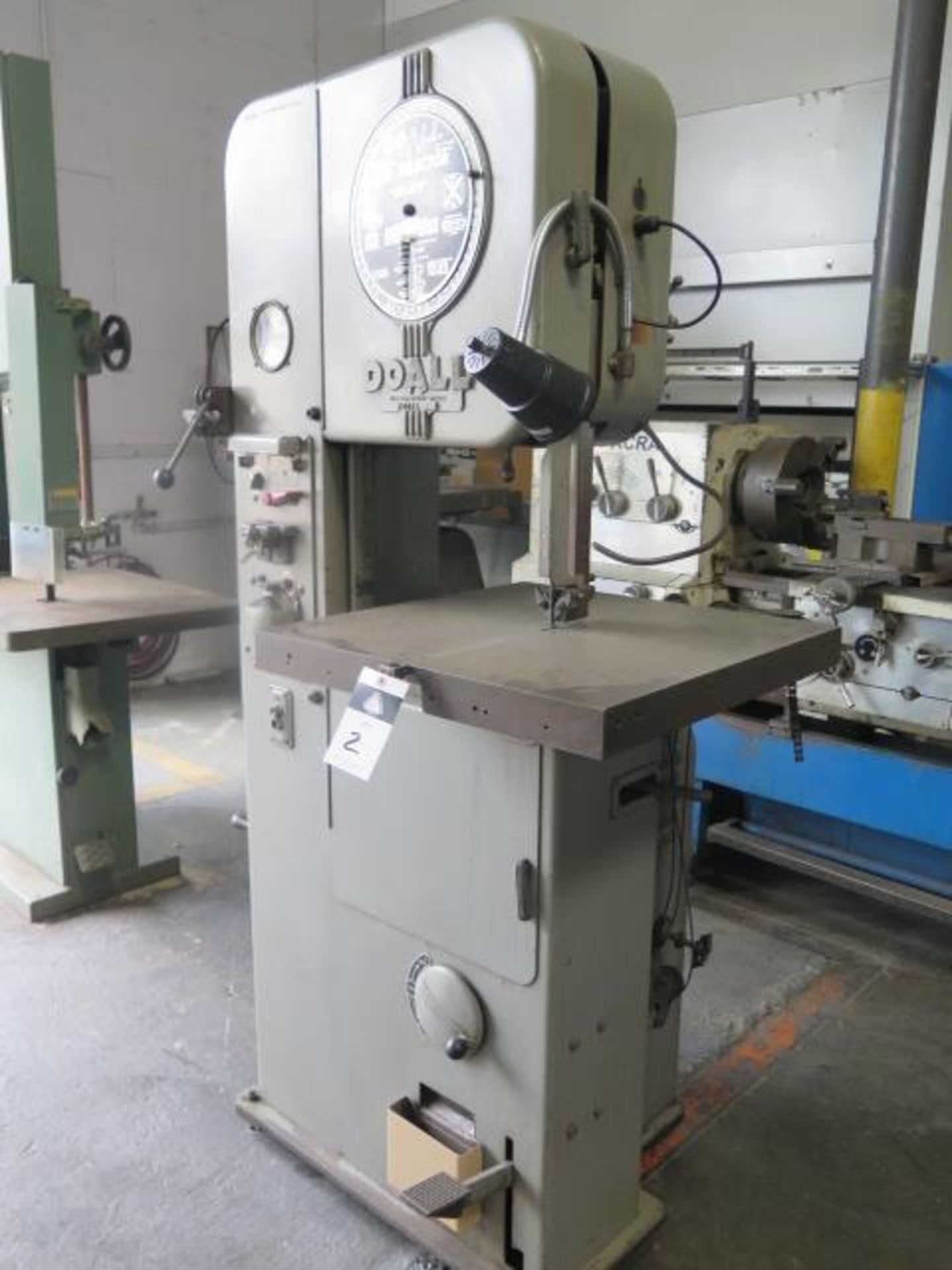 DoAll ML: 16” Vertical Band Saw s/n 5318133 w/ Blade Welder, 24” x 24” Table SOLD AS-IS - Image 2 of 9