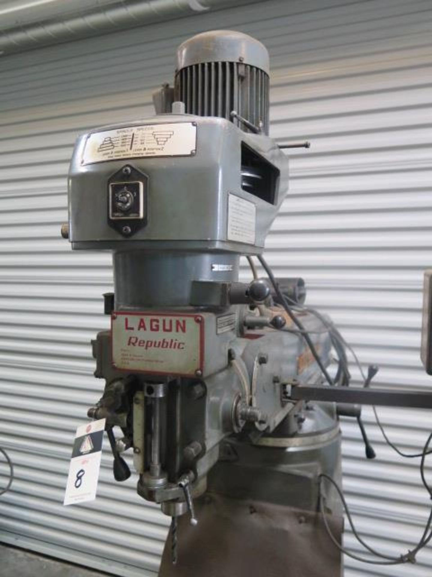 Lagun FT-1 Vertical Mill w/ Anilam Wizard DRO, 55-2940 RPM, 8-Speeds, 9” x 42” Table SOLD AS-IS - Image 4 of 9