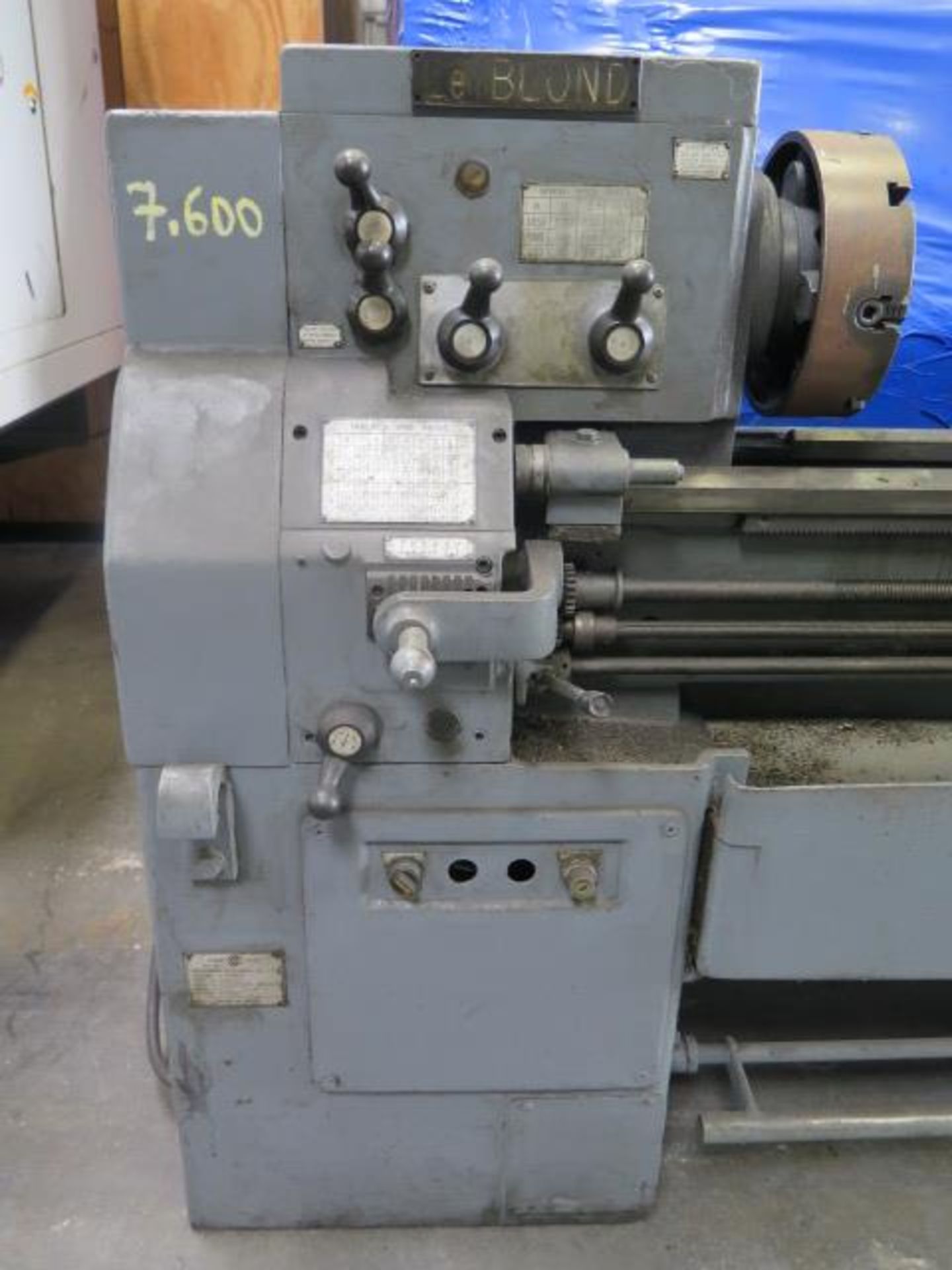 LeBlond 16” x 42” Geared Head Lathe w/ 50-1850 RPM, Inch Threading, 12” 4-Jaw Chuck, SOLD AS IS - Image 4 of 12