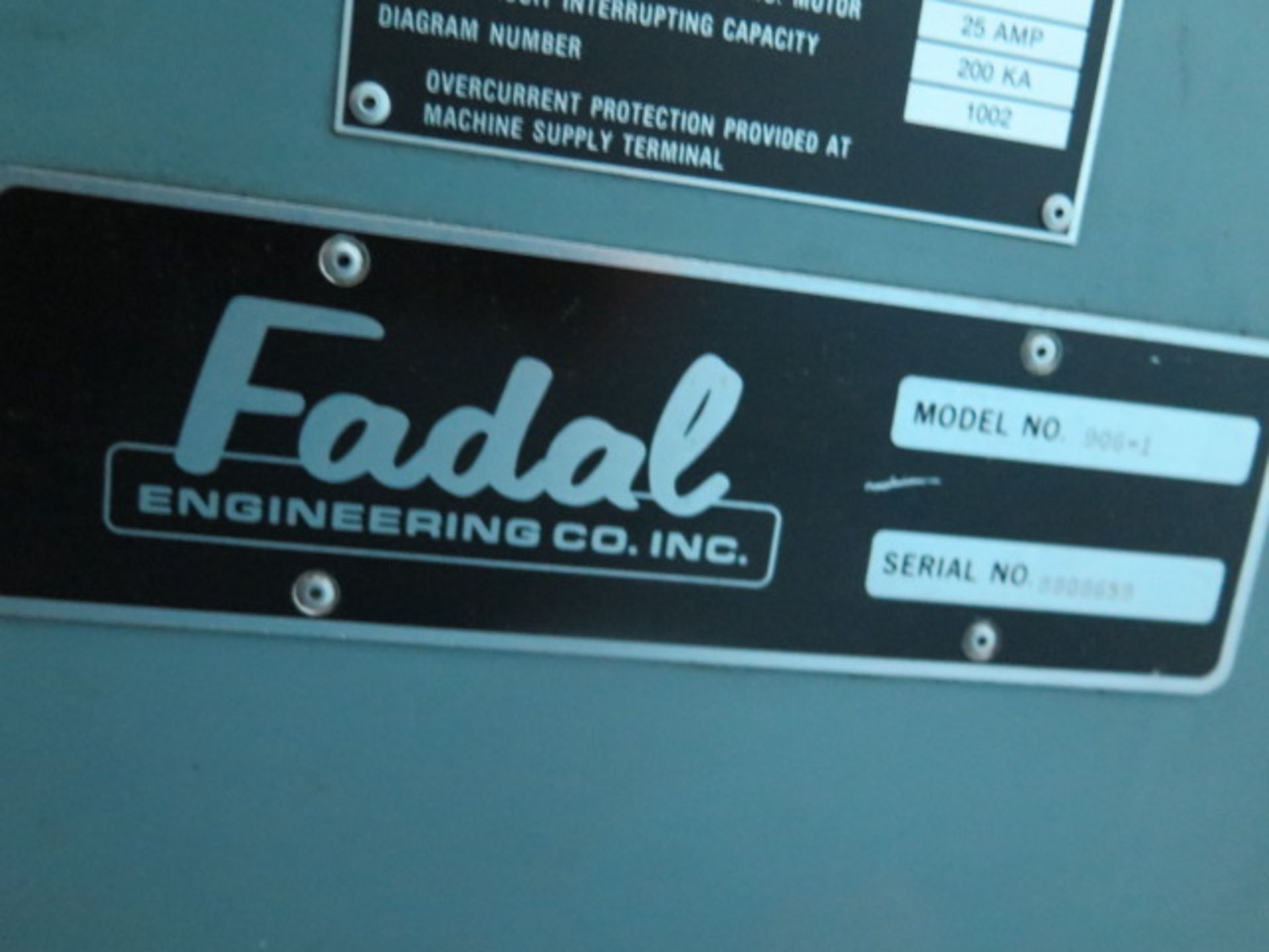 Fadal VMC4020HT 4-Axis CNC Vertical Machining Center s/n 8808659 (MISSING CONTROL BOARDS) w/ Fadal - Image 16 of 16