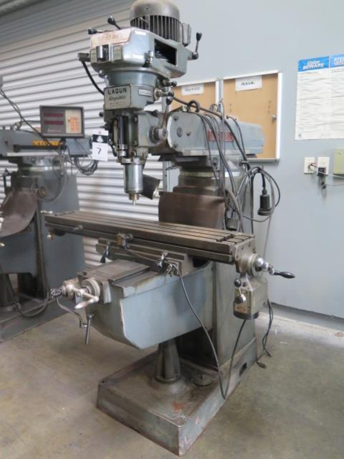 Lagun FT-2 Vertical Mill w/ 55-2940 RPM, 8-Speeds, Chrome Ways, Power Feed, 9” x 48” SOLD AS IS - Image 2 of 10