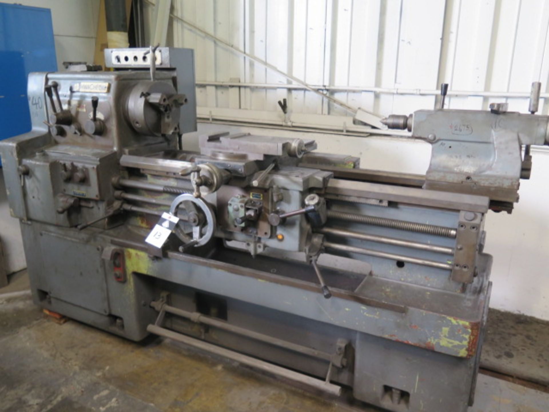 Hwa Cheon 17”GX40 17” x 40” Geared Head Gap Bed Lathe w/ 32-1800 RPM, Inch Threading, SOLD AS IS - Image 3 of 16