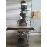 Lagun FT-1 Vertical Mill w/ Anilam Wizard DRO, 55-2940 RPM, 8-Speeds, 9” x 42” Table SOLD AS-IS