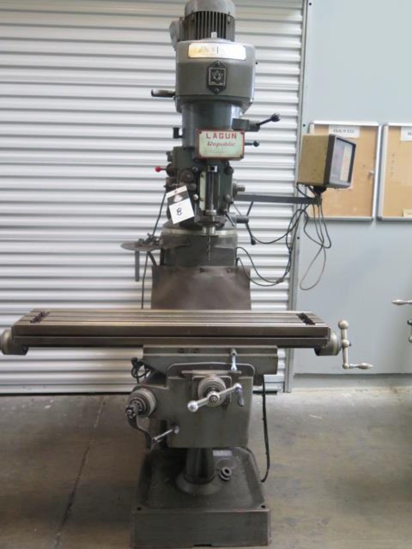 Lagun FT-1 Vertical Mill w/ Anilam Wizard DRO, 55-2940 RPM, 8-Speeds, 9” x 42” Table SOLD AS-IS