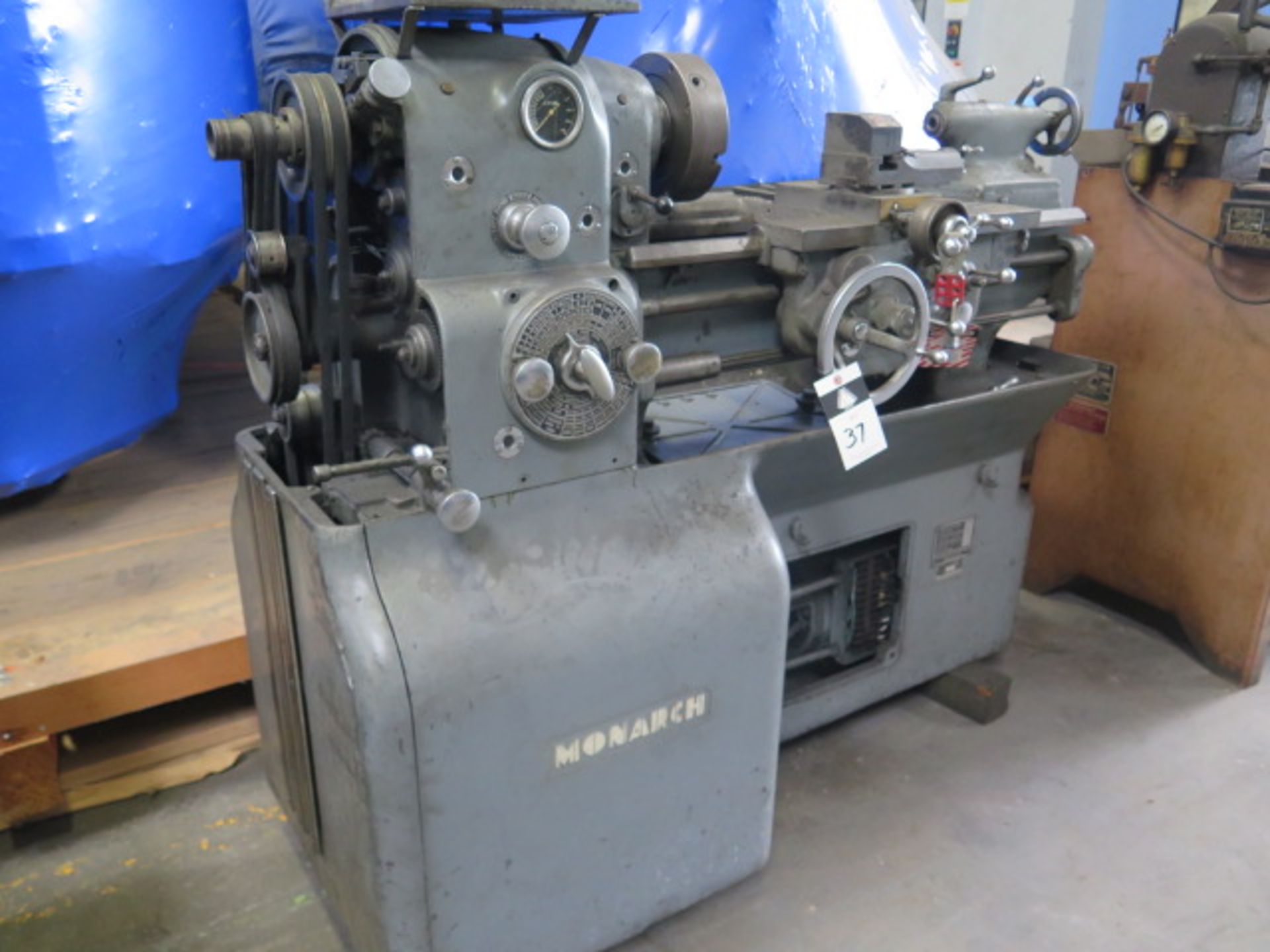 Monarch 10EE Tool Room Lathe s/n 11142 w/ 2500 RPM, Inch Threading, KDK Tool Post, SOLD AS IS - Image 3 of 12