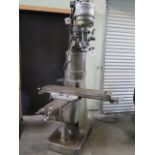 Bridgeport Vertical Mill w/ 1Hp Motor, 80-2720 RPM, 8-Speeds, 11” Riser, 9” x 42” Table SOLD AS IS