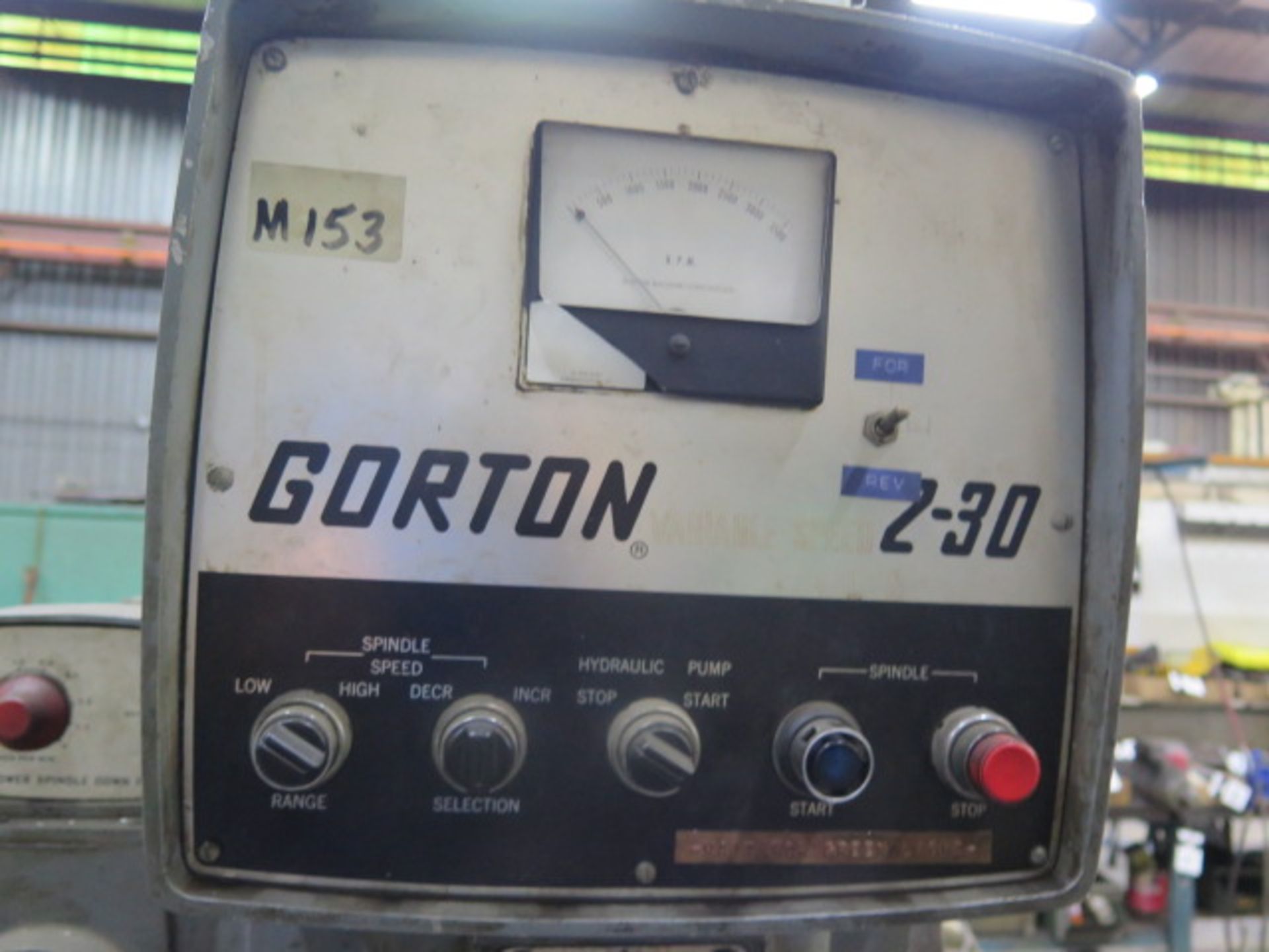 Gorton 2-30 Auto Trace Master Vertical Mill w/ Universal Kwik-Switch Taper Spindle, SOLD AS IS - Image 9 of 9