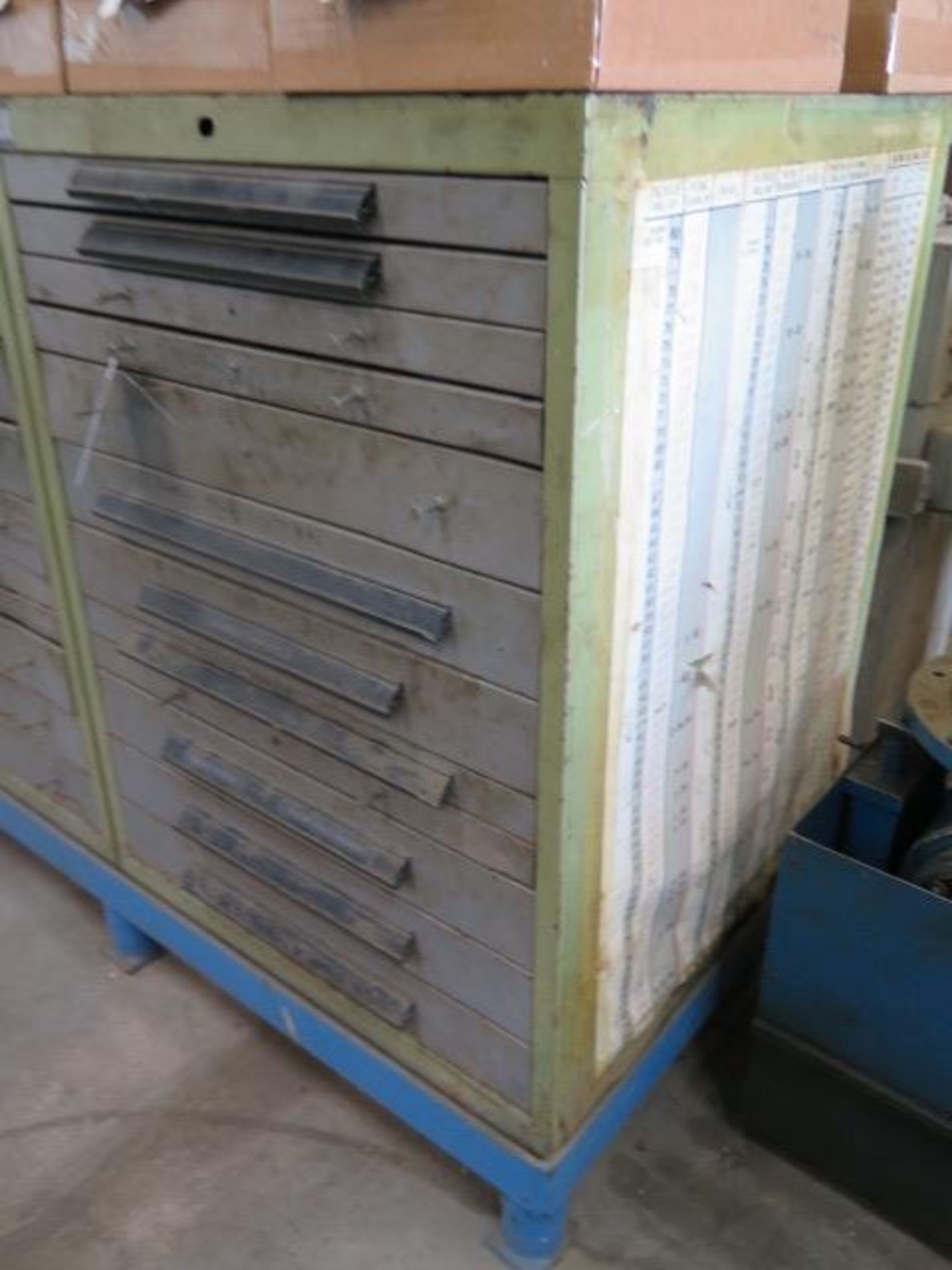 Bott 12-Drawer Tooling Cabinet w/ Endmills, Taps, Drills, Reamers, Spade Drill Bits (SOLD AS-IS - NO - Image 2 of 9