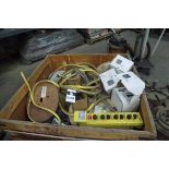 Crate with Misc Copper Wire and Controls (SOLD AS-IS - NO WARRANTY)