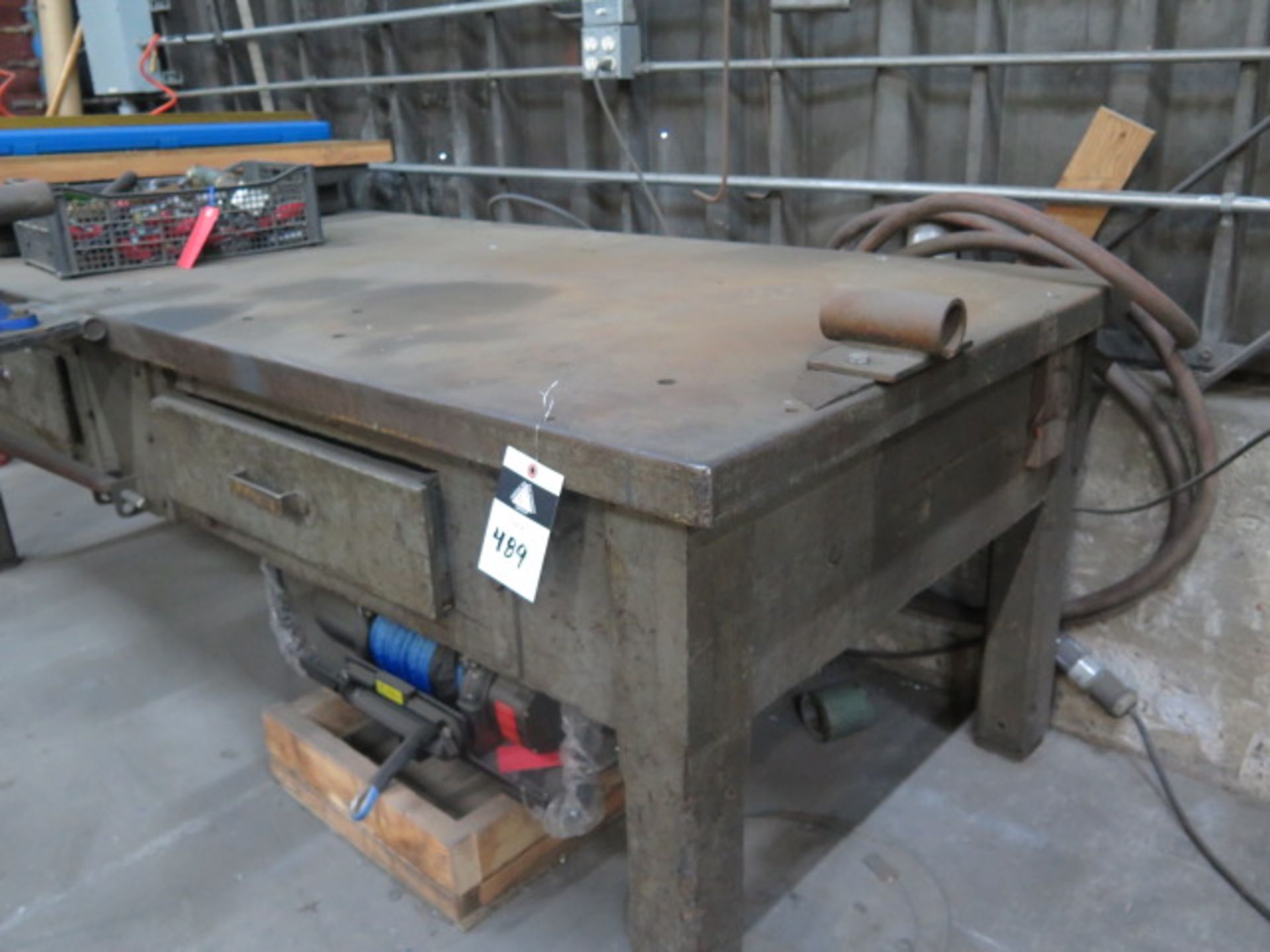 Steel Table (SOLD AS-IS - NO WARRANTY)