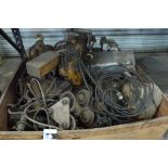 Crate of Electric Hoists (SOLD AS-IS - NO WARRANTY)