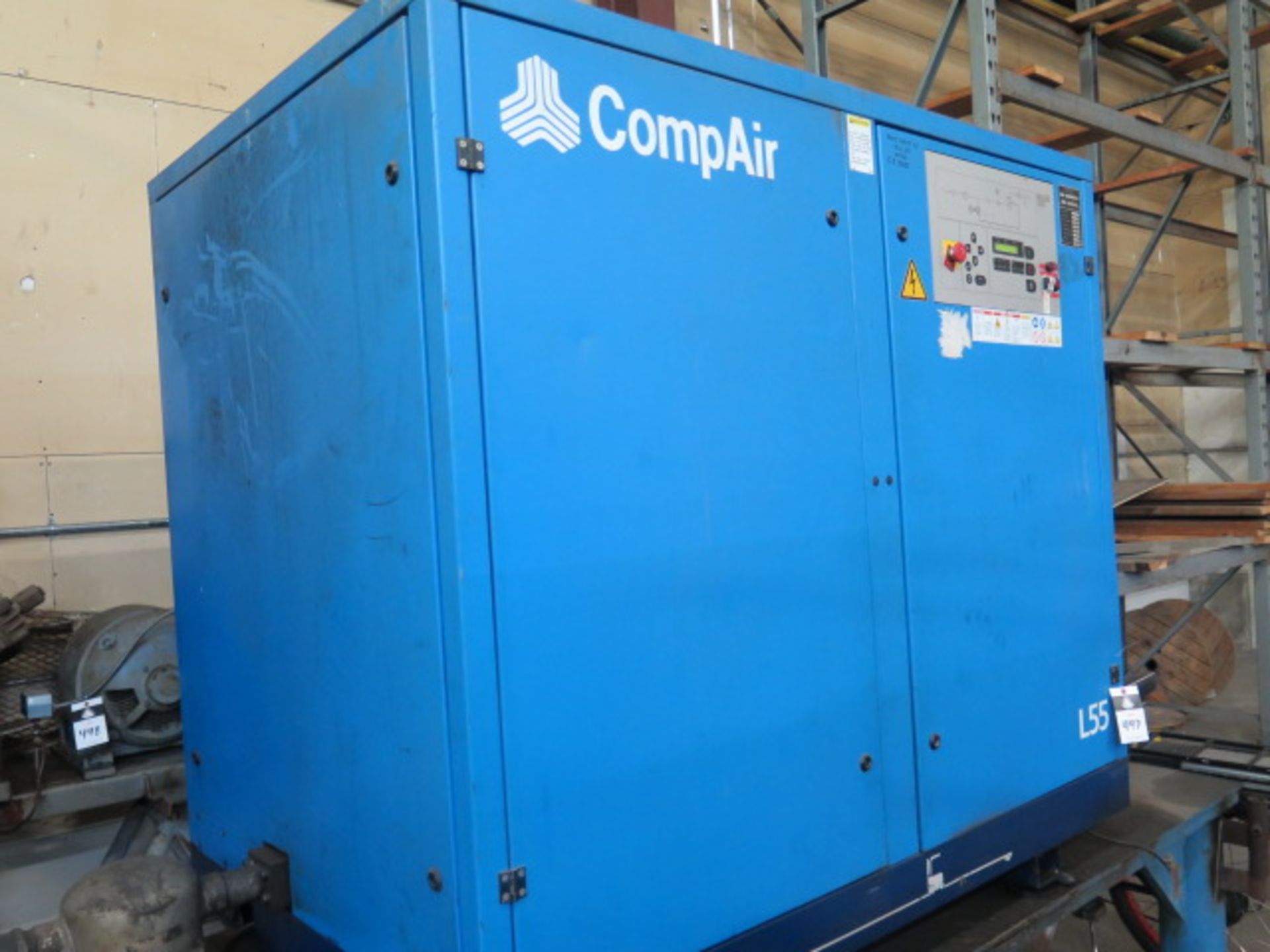 2002 Compare L55 75Hp Rotary Air Compressor s/n 10214174 w/ 360 CFM @ 100 PSIG (SOLD AS-IS - NO - Image 4 of 8