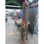 Chain Slings w/ Rack (SOLD AS-IS - NO WARRANTY)