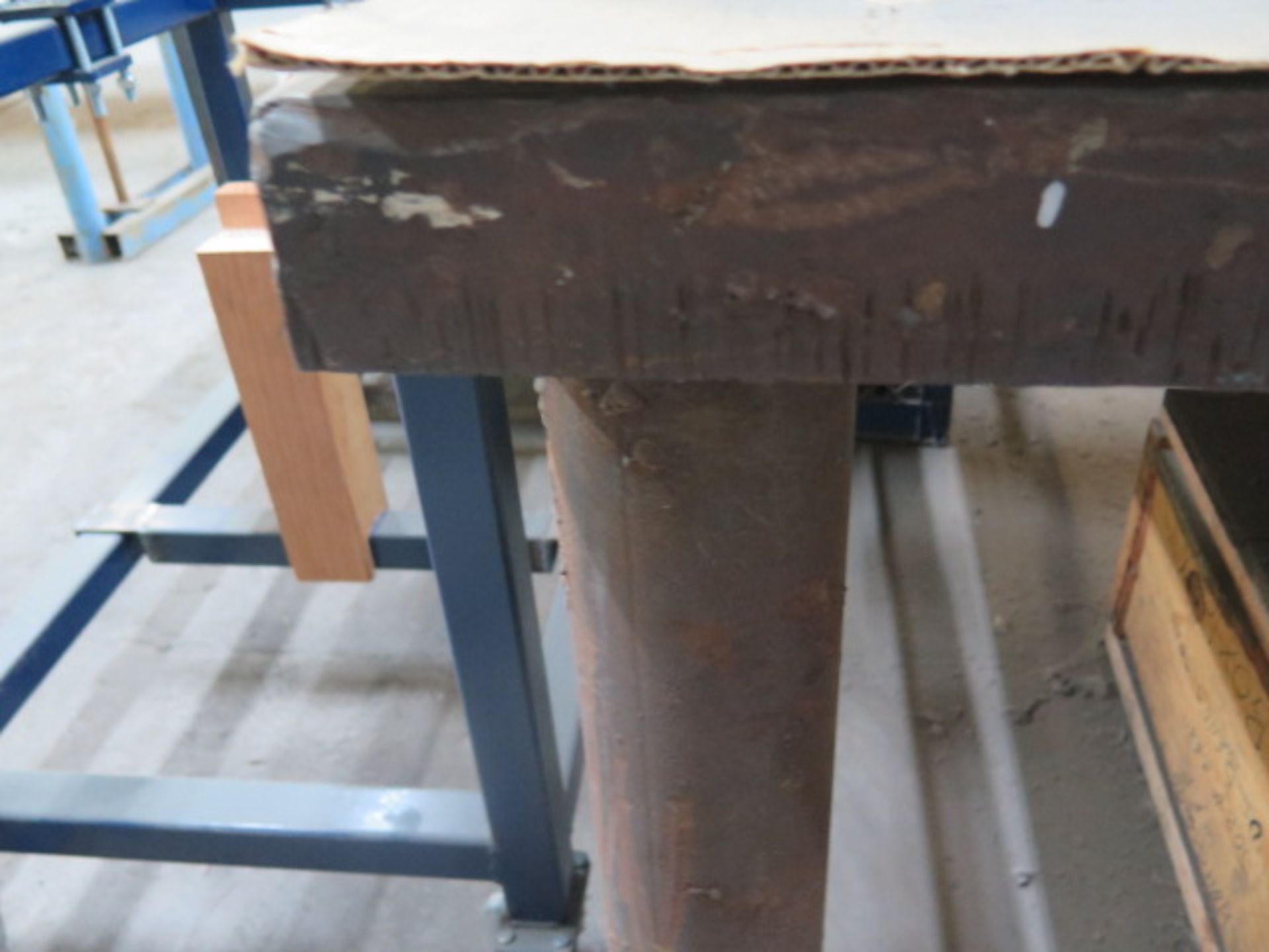 89" x 74" x 2 3/4" Steel Table w/ Bench Vise (SOLD AS-IS - NO WARRANTY) - Image 3 of 6