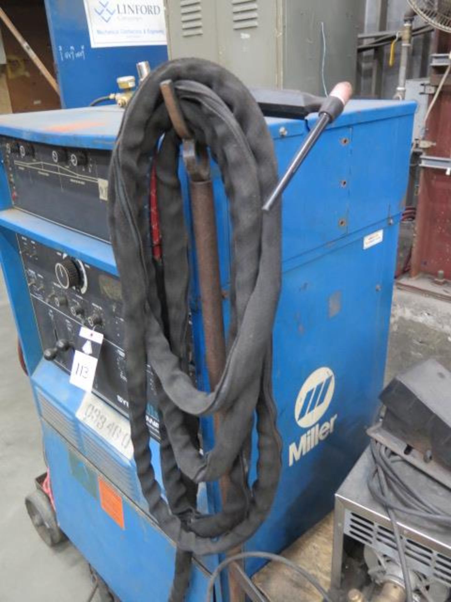 Miller Syncrowave 300 AC/DC Arc Welding Power Source w/ Weld-Tec Cooler, Cart (SOLD AS-IS - NO - Image 6 of 10