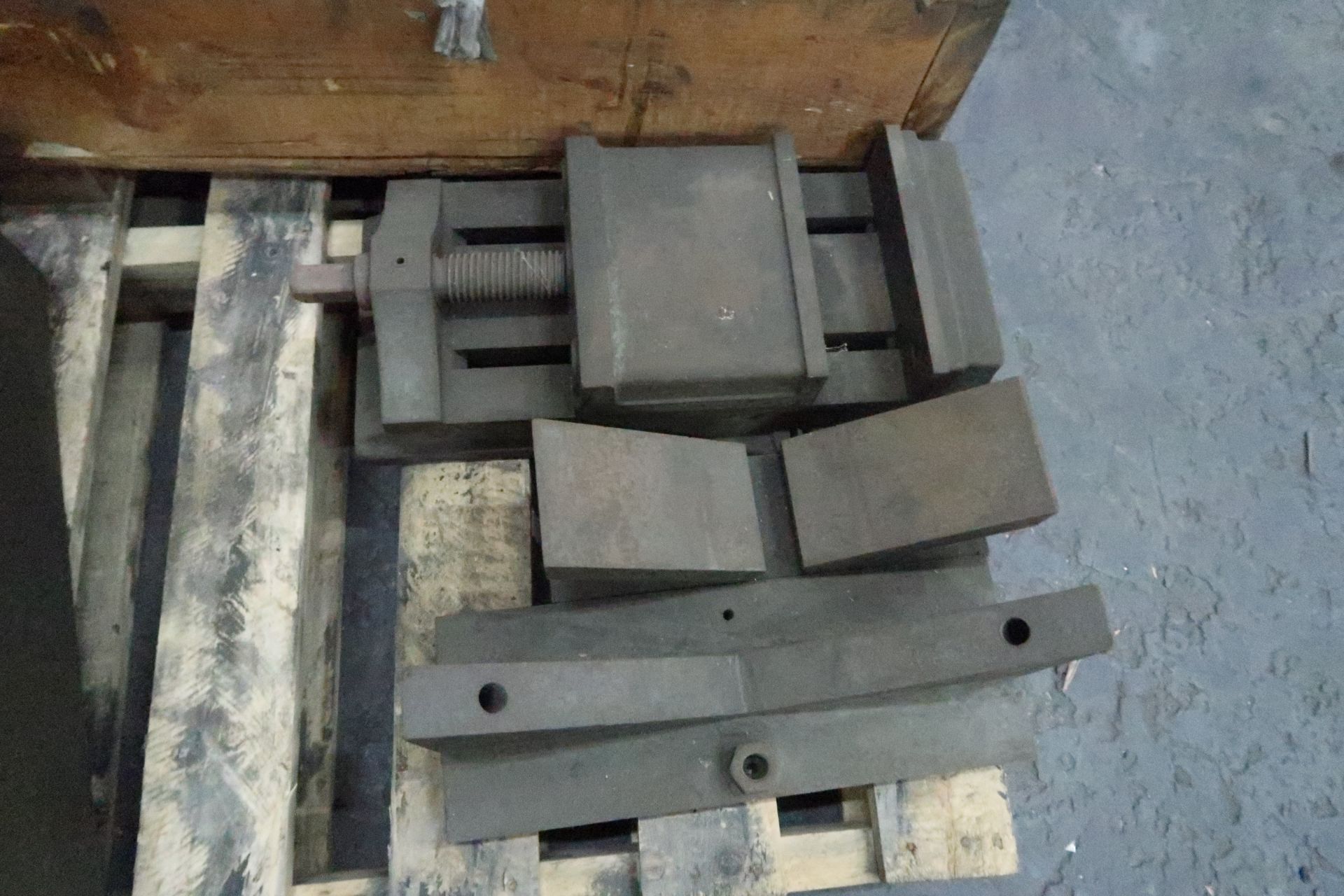 Pallet with Drills and 8 inch Vise (SOLD AS-IS - NO WARRANTY) - Image 3 of 4