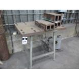 31 1/2" x 38 1/2" x 2" Steel Table (SOLD AS-IS - NO WARRANTY)