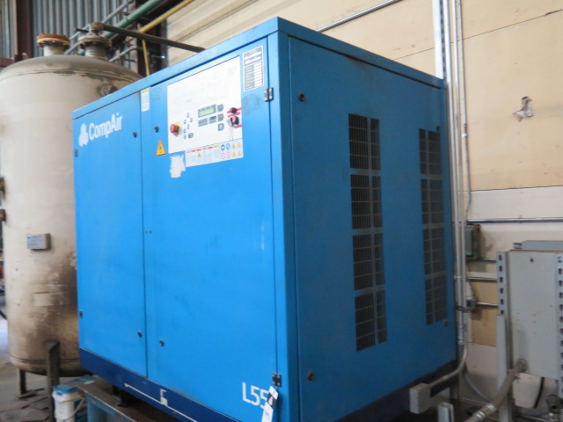 2002 Compare L55 75Hp Rotary Air Compressor s/n 10214174 w/ 360 CFM @ 100 PSIG (SOLD AS-IS - NO - Image 3 of 8