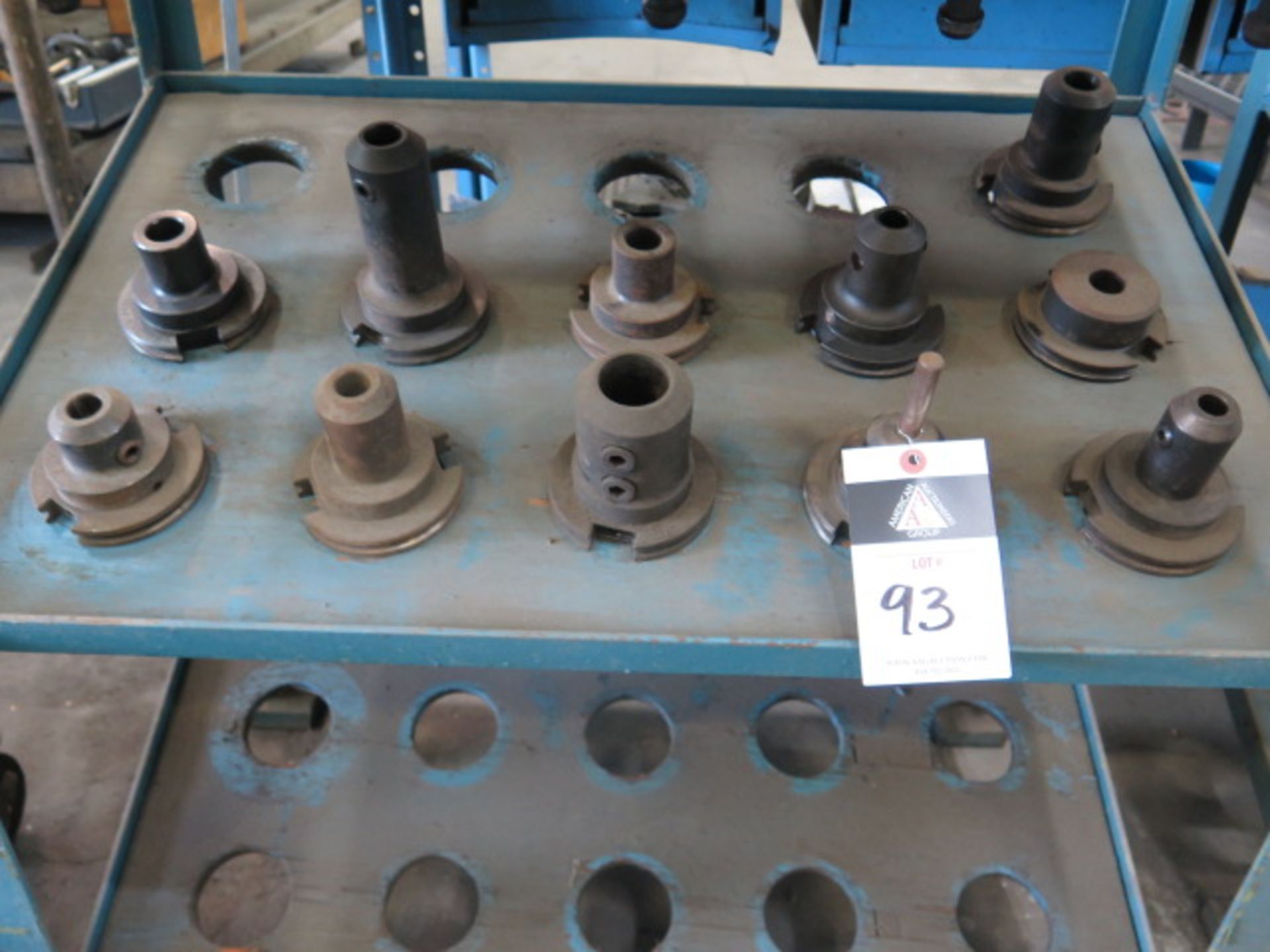 CAT-50 Taper Tooling (11) w/ Rack (SOLD AS-IS - NO WARRANTY)