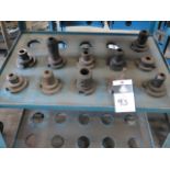 CAT-50 Taper Tooling (11) w/ Rack (SOLD AS-IS - NO WARRANTY)