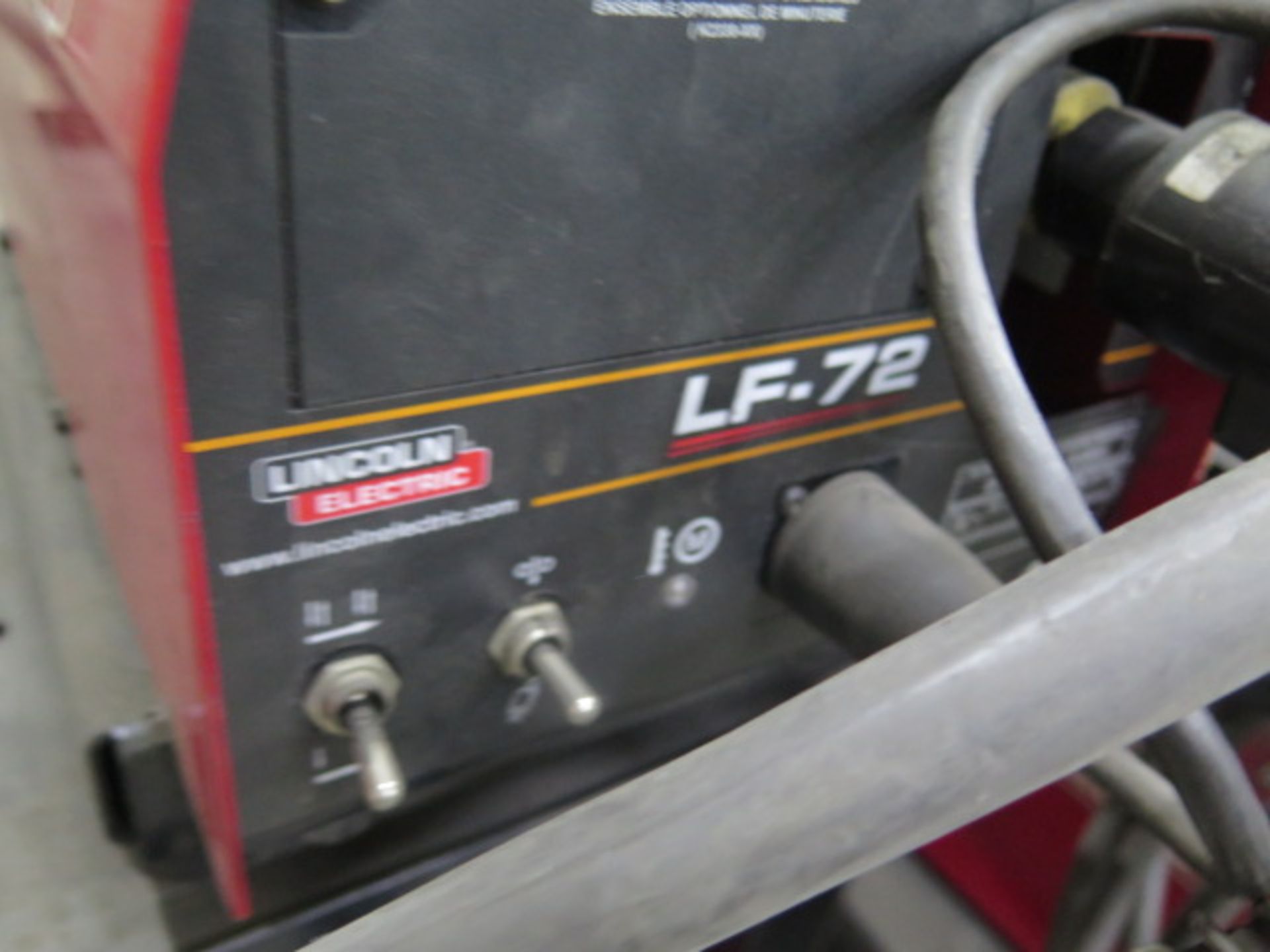 Lincoln Inertec V350 PRO Arc Welding Power Source w/ Lincoln LF-72 Wire Feeder, Cart (SOLD AS-IS - - Image 6 of 12