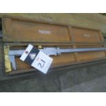 Starrett 38" and 26" Vernier Calipers (2) (SOLD AS-IS - NO WARRANTY)