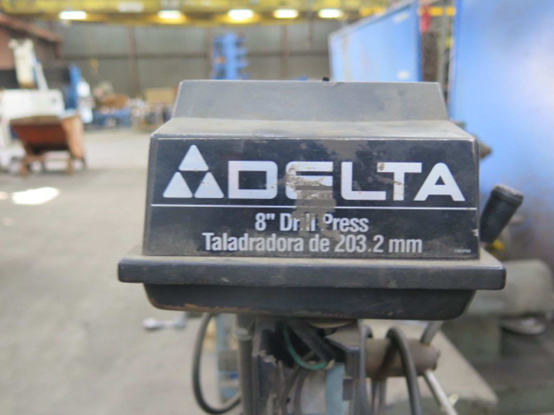 30 1/2" x 39 1/2" Steel Table w/ Delta 8" Drill Press (SOLD AS-IS - NO WARRANTY) - Image 4 of 5