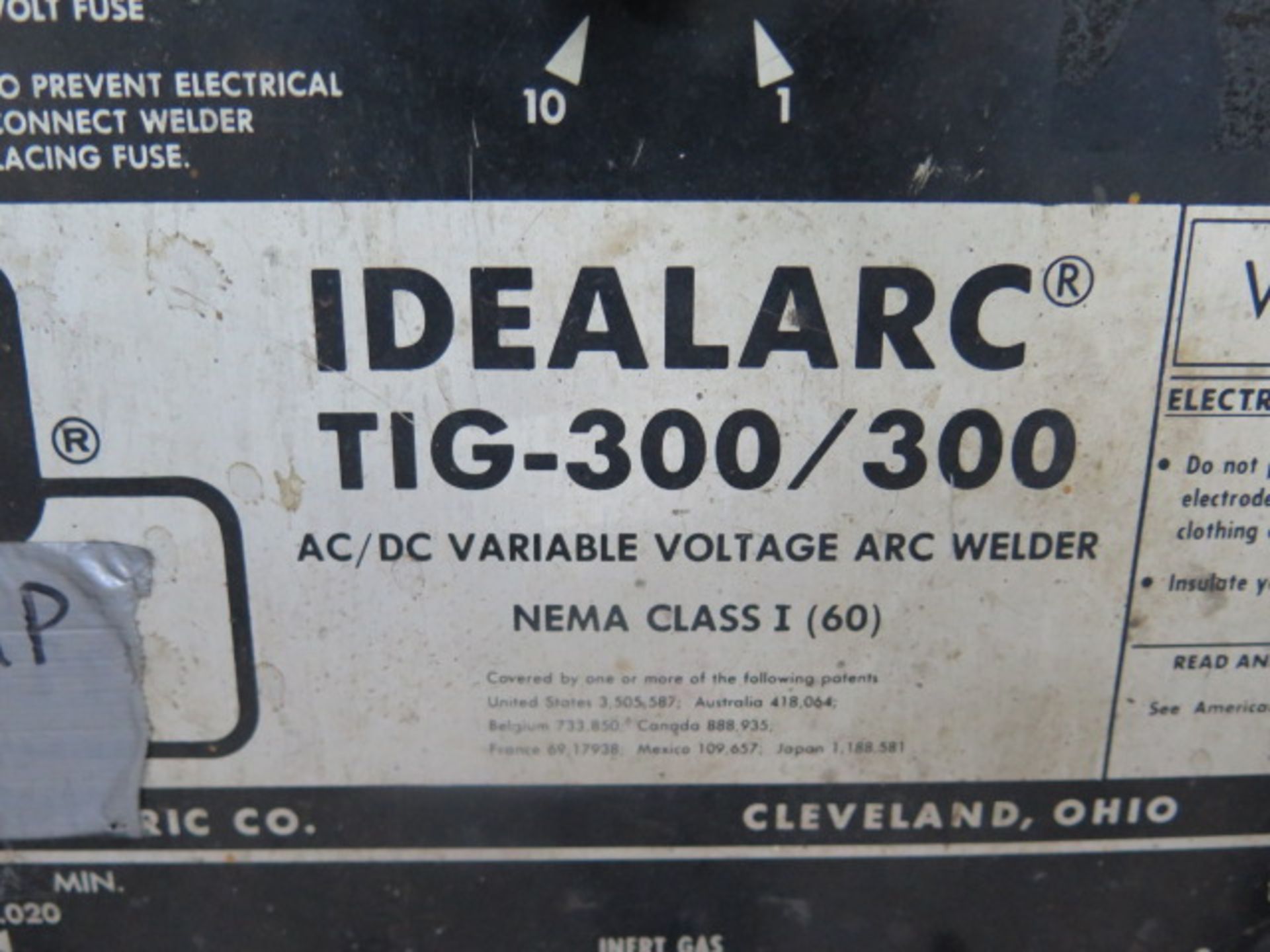 Lincoln Idealarc TIG 300/300 AC/DC Variable Voltage Welding Power Source (SOLD AS-IS - NO WARRANTY) - Image 6 of 6