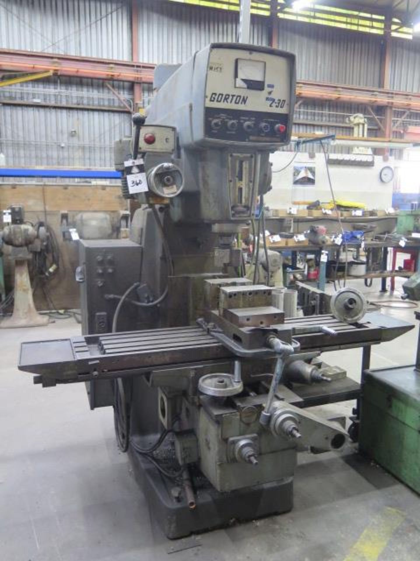 Gorton 2-30 Auto Trace Master Vertical Mill w/ Universal Kwik-Switch Taper Spindle, SOLD AS IS