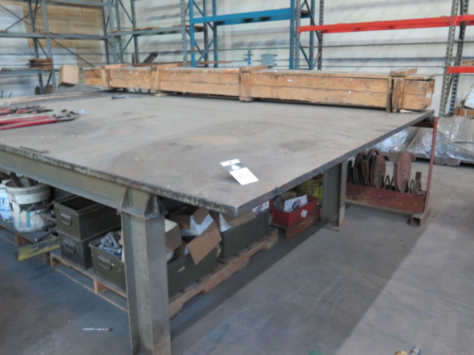 96" x 159" x 1 1/4" Steel Table (SOLD AS-IS - NO WARRANTY) - Bild 2 aus 5