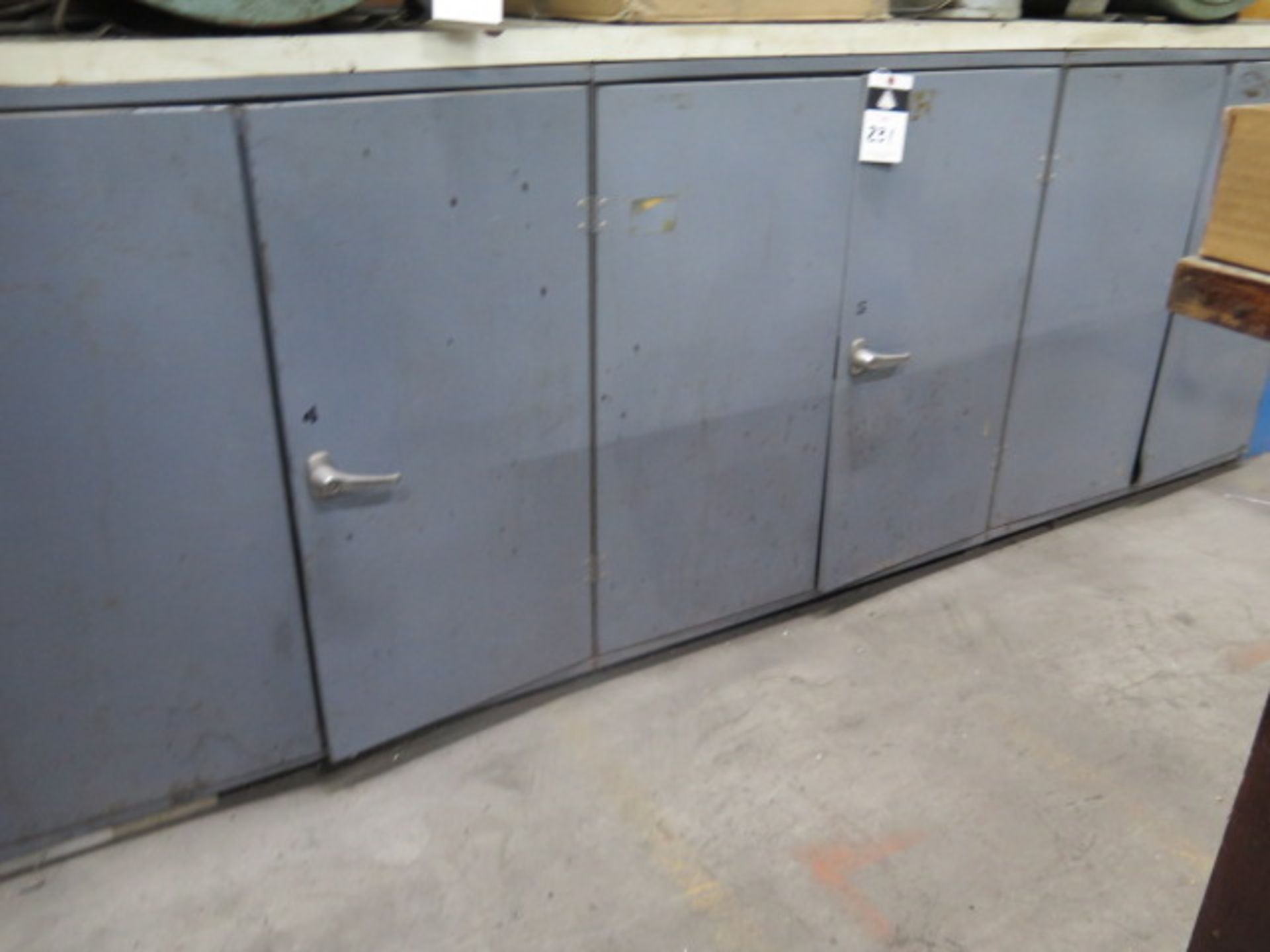 Storage Cabinets (3) w/ Misc (SOLD AS-IS - NO WARRANTY)