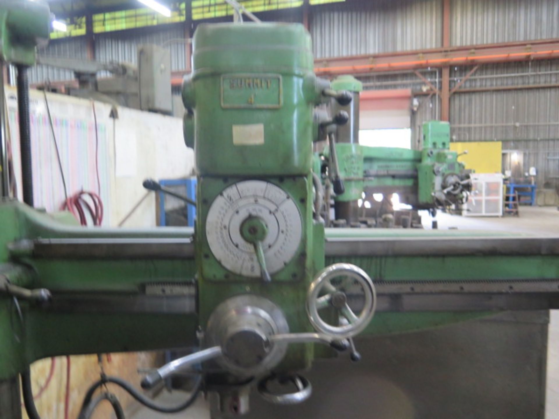 Summit 8” Column x 42” Radial Arm Drill w/ 60-2000 RPM, Power Column and Feeds, SOLD AS IS - Image 6 of 10