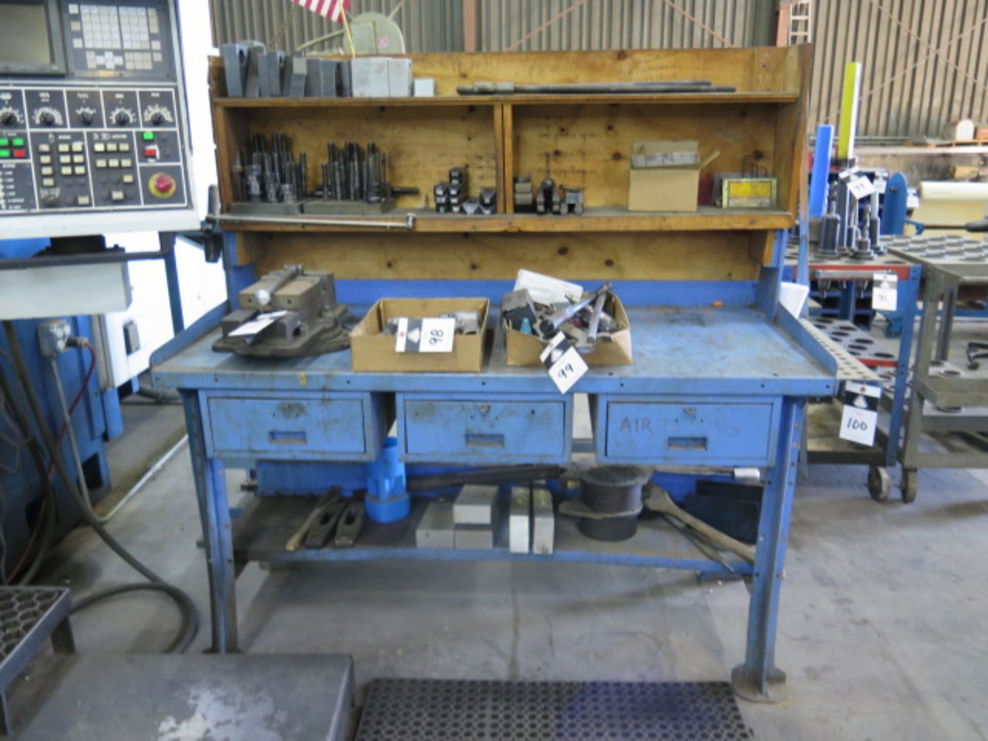 Work Bench w/ Mill Clamps (SOLD AS-IS - NO WARRANTY)