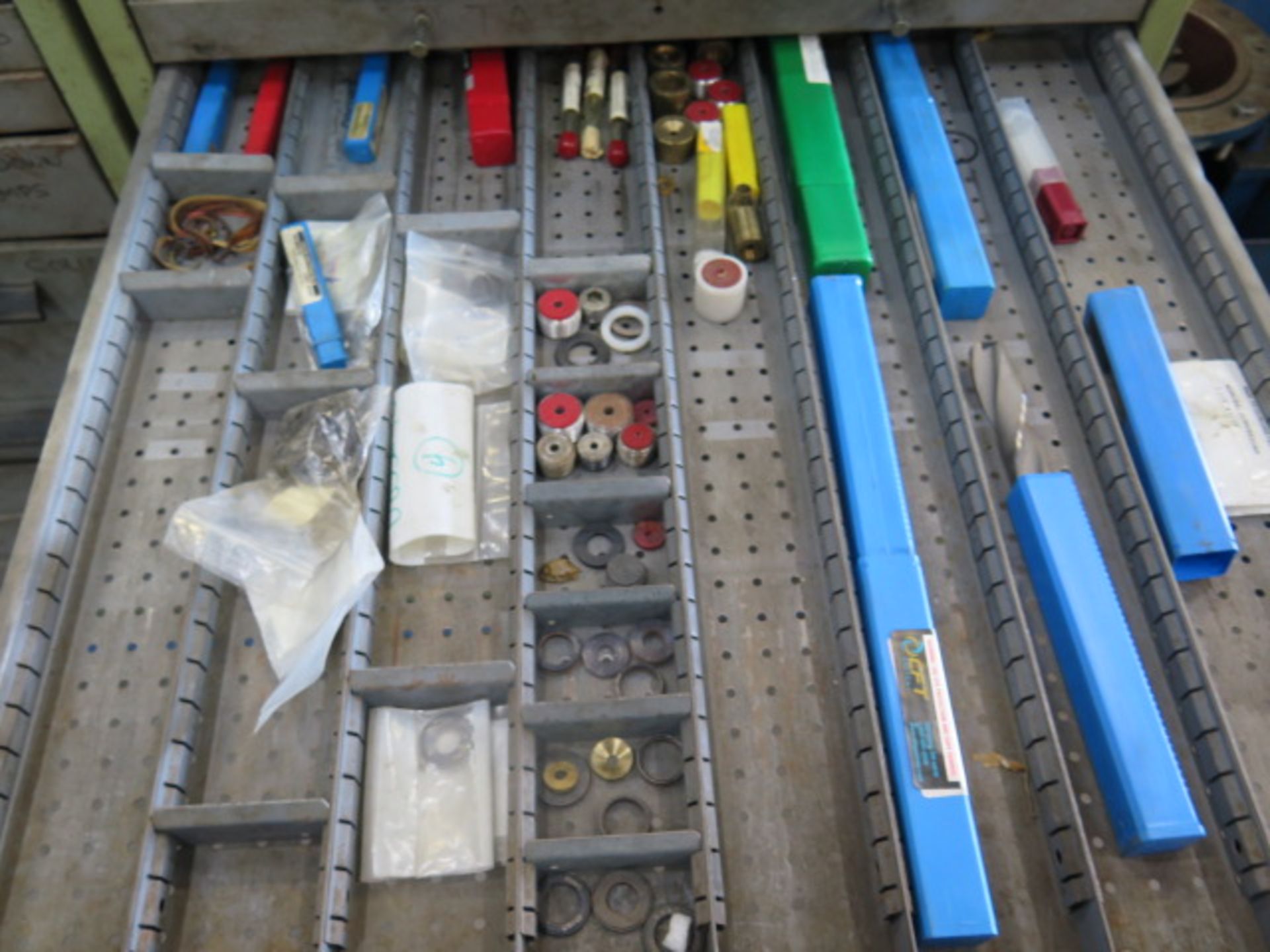 Bott 12-Drawer Tooling Cabinet w/ Endmills, Taps, Drills, Reamers, Spade Drill Bits (SOLD AS-IS - NO - Image 6 of 9